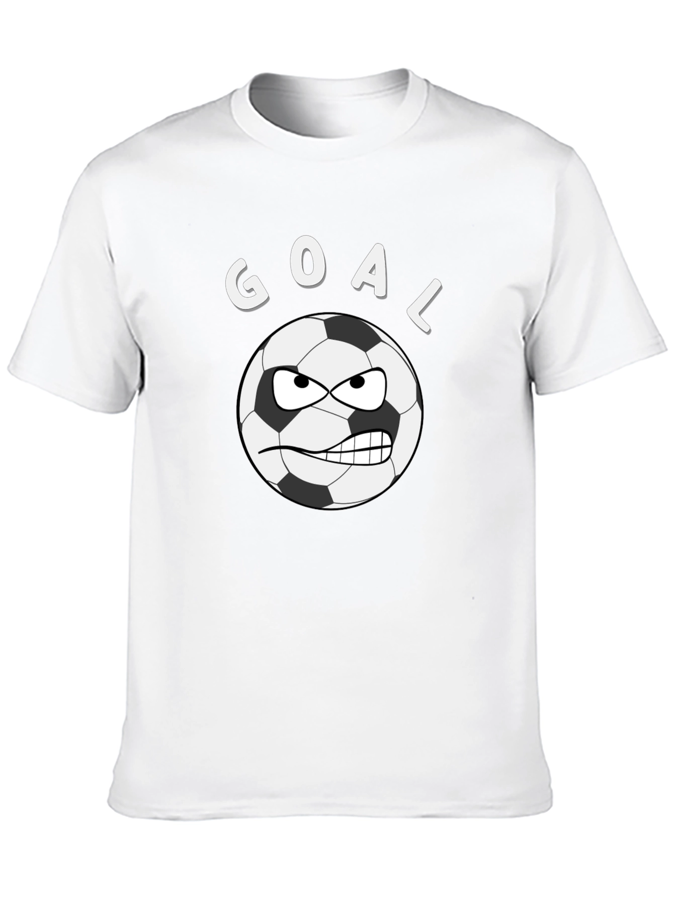 Camiseta Negra Divertida de Fútbol GOAL