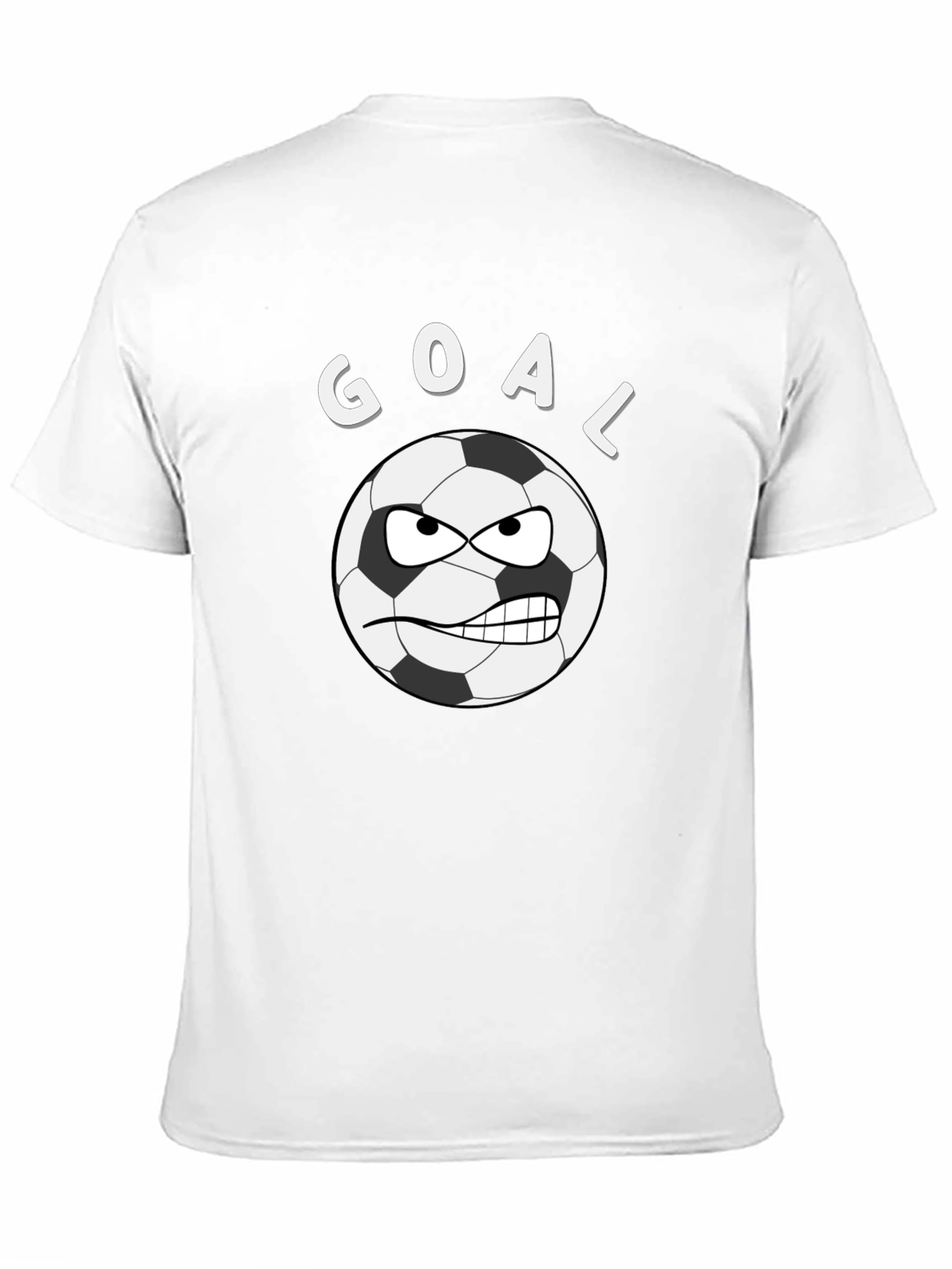 Camiseta Negra Divertida de Fútbol GOAL
