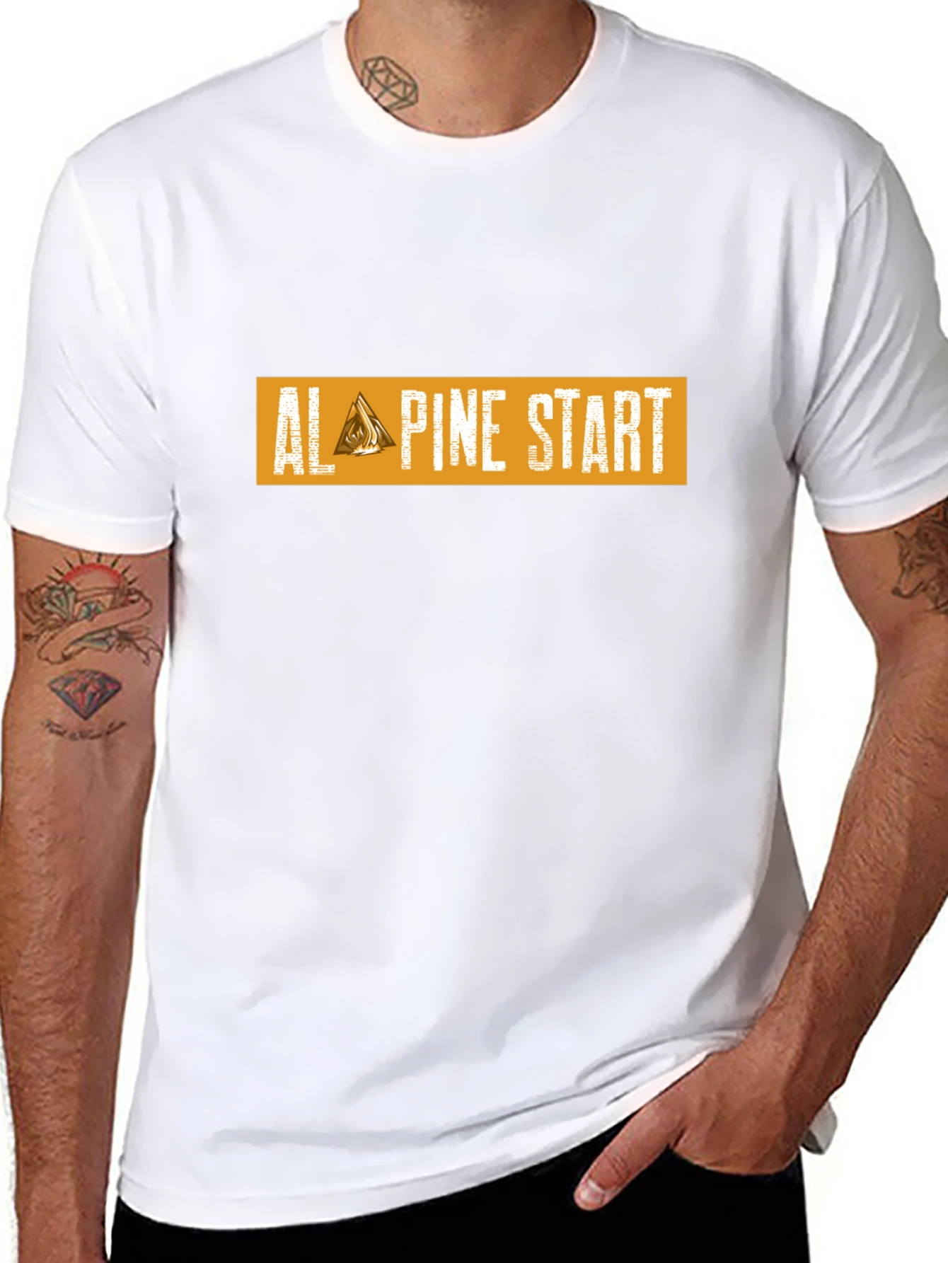 Camiseta Negra Alpine Start para Aventura