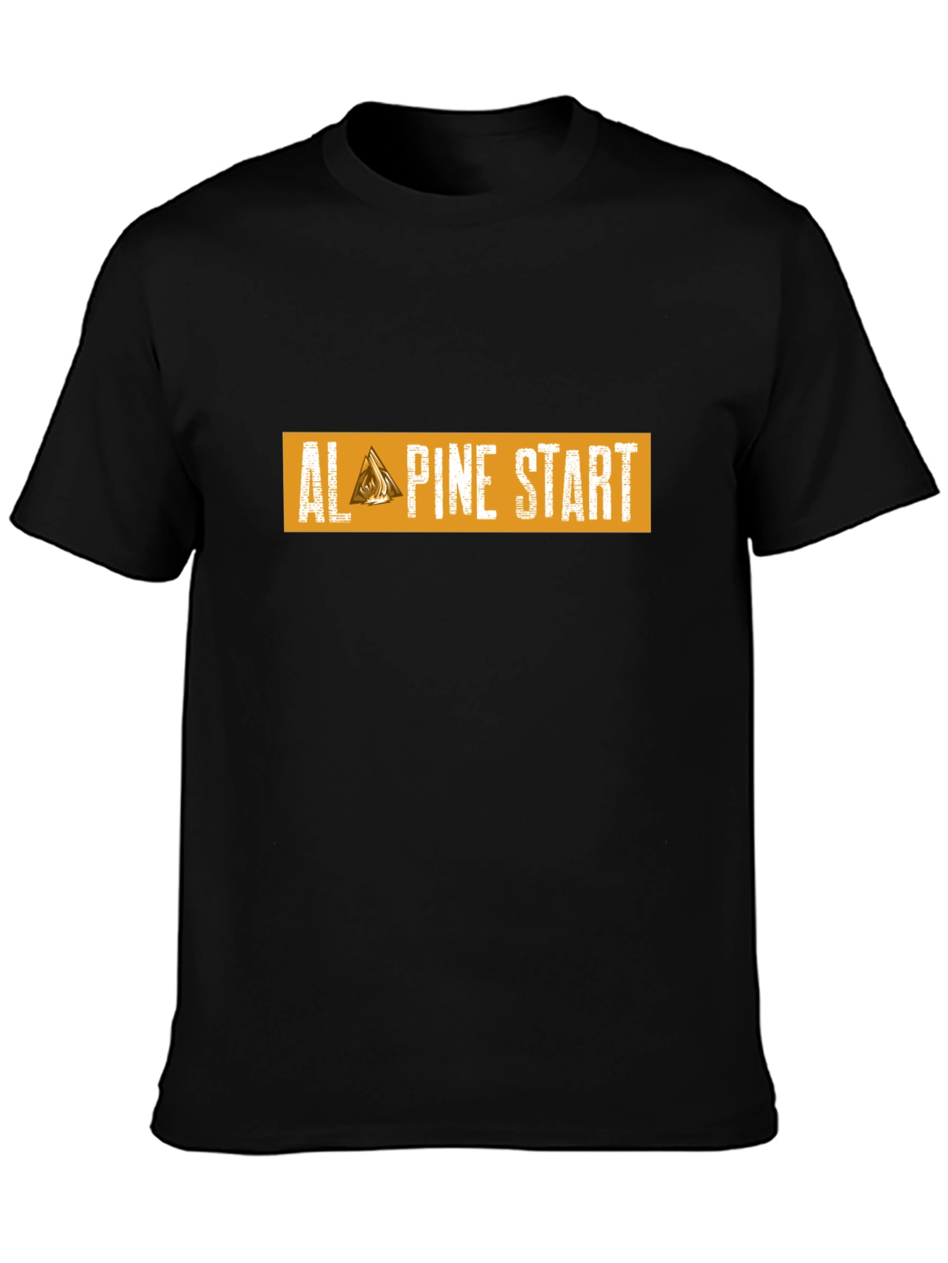 Camiseta Negra Alpine Start para Aventura