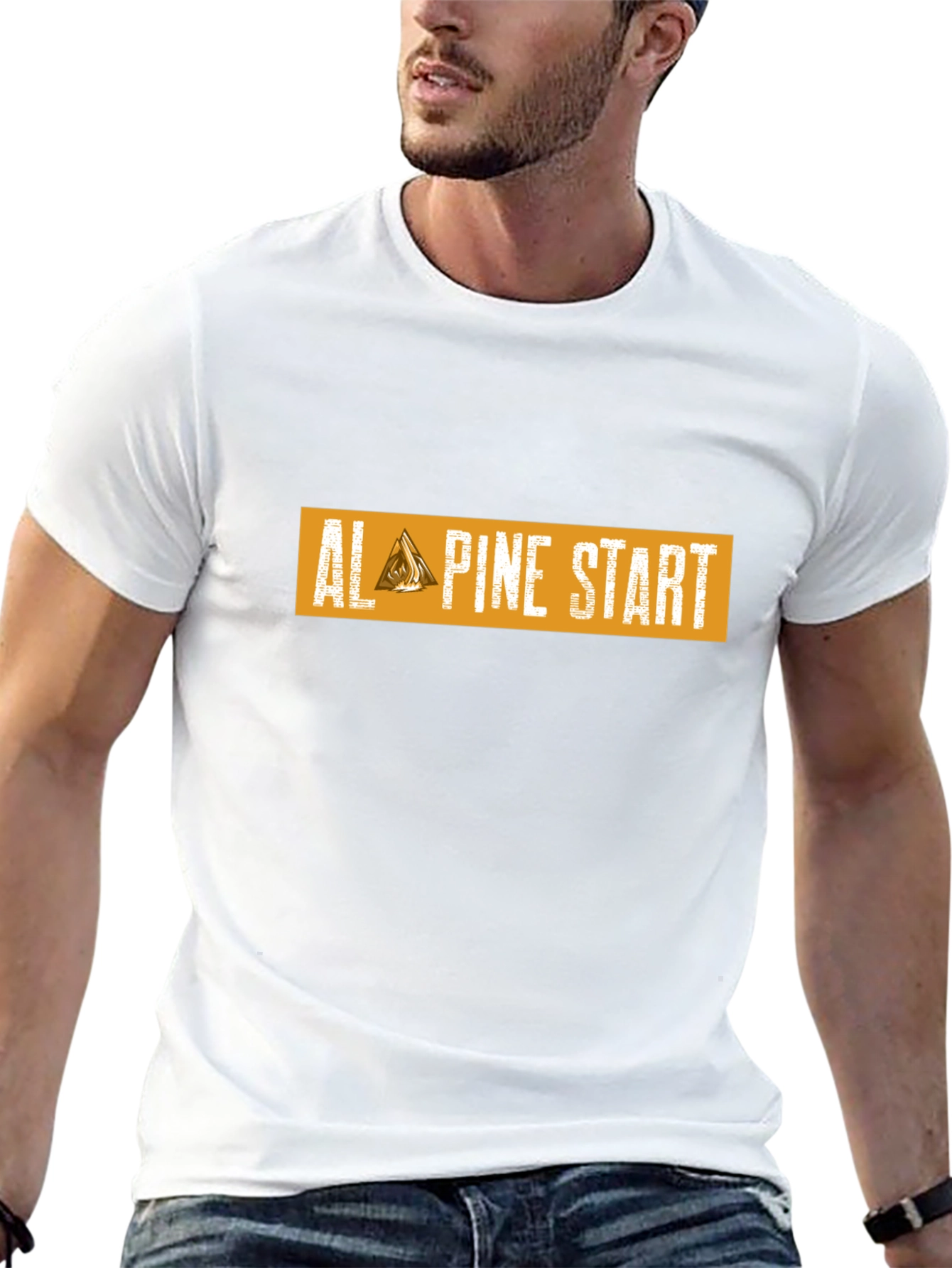 Camiseta Negra Alpine Start para Aventura