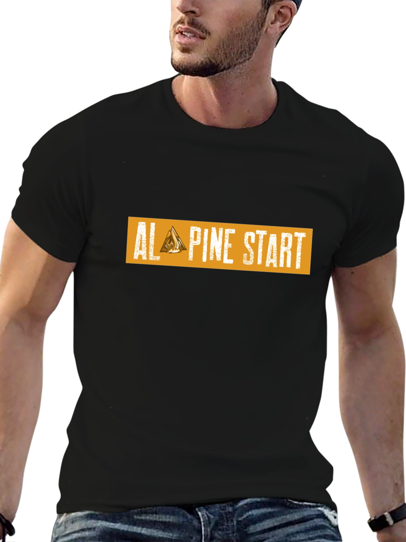 Camiseta Negra Alpine Start para Aventura