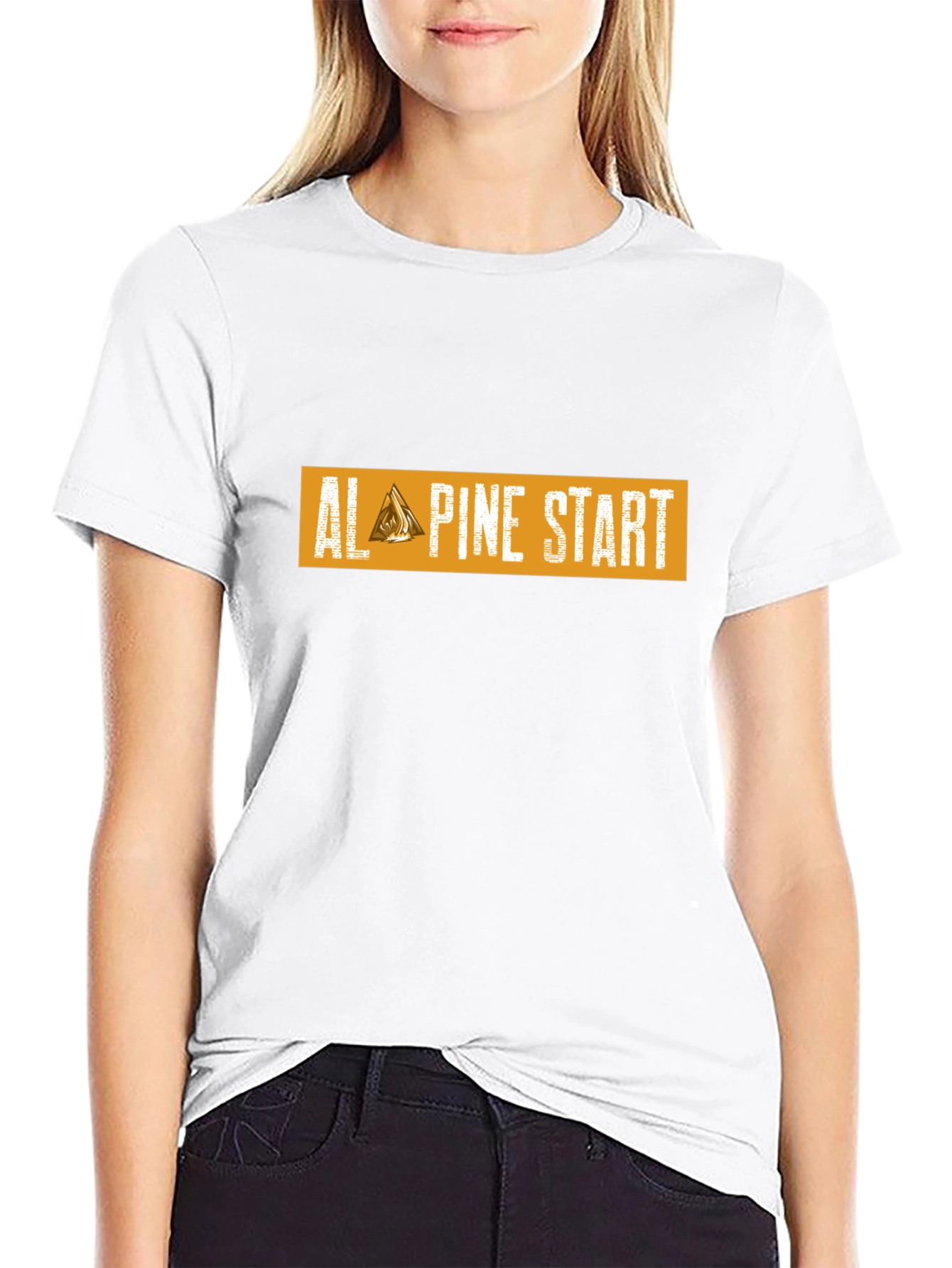 Camiseta Negra Alpine Start para Aventura