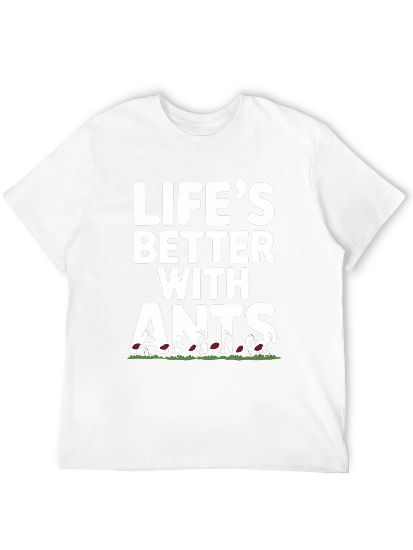 Camiseta Negra Divertida Lifes Better With Ants