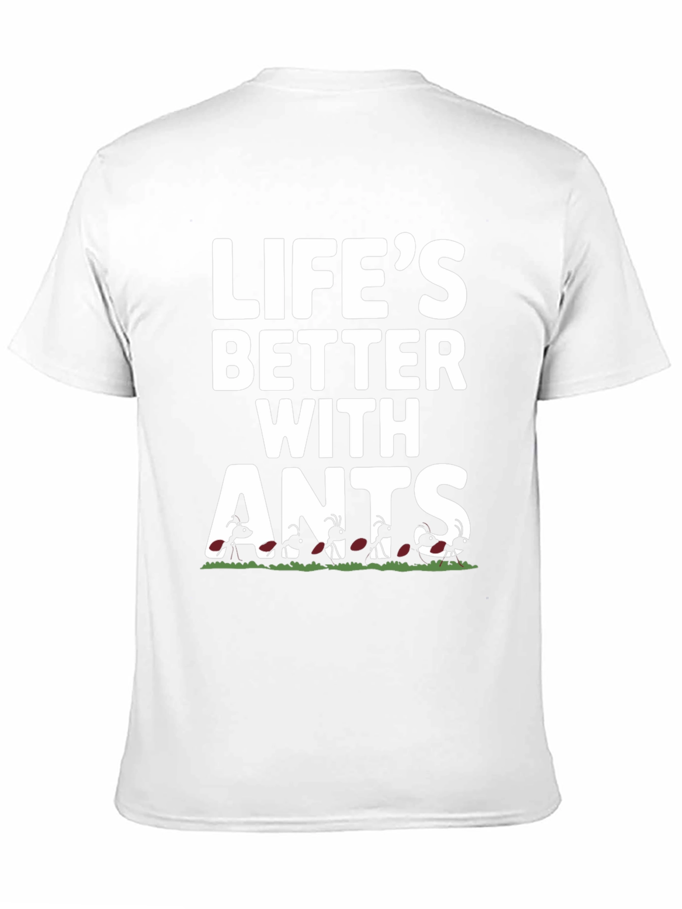 Camiseta Negra Divertida Lifes Better With Ants