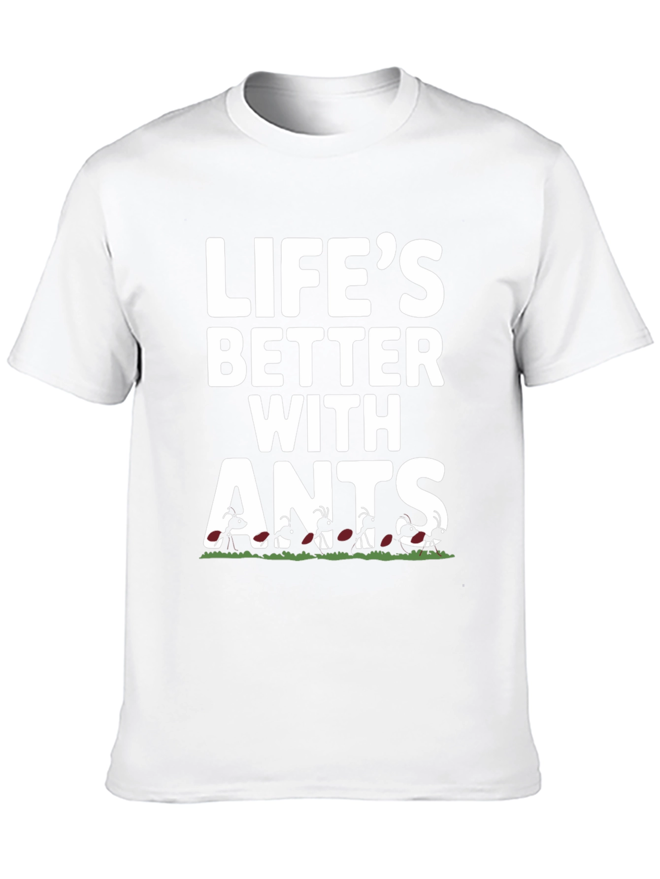 Camiseta Negra Divertida Lifes Better With Ants