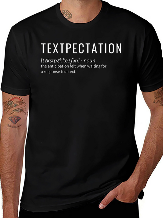 Camiseta Textpectation Humorística Negra