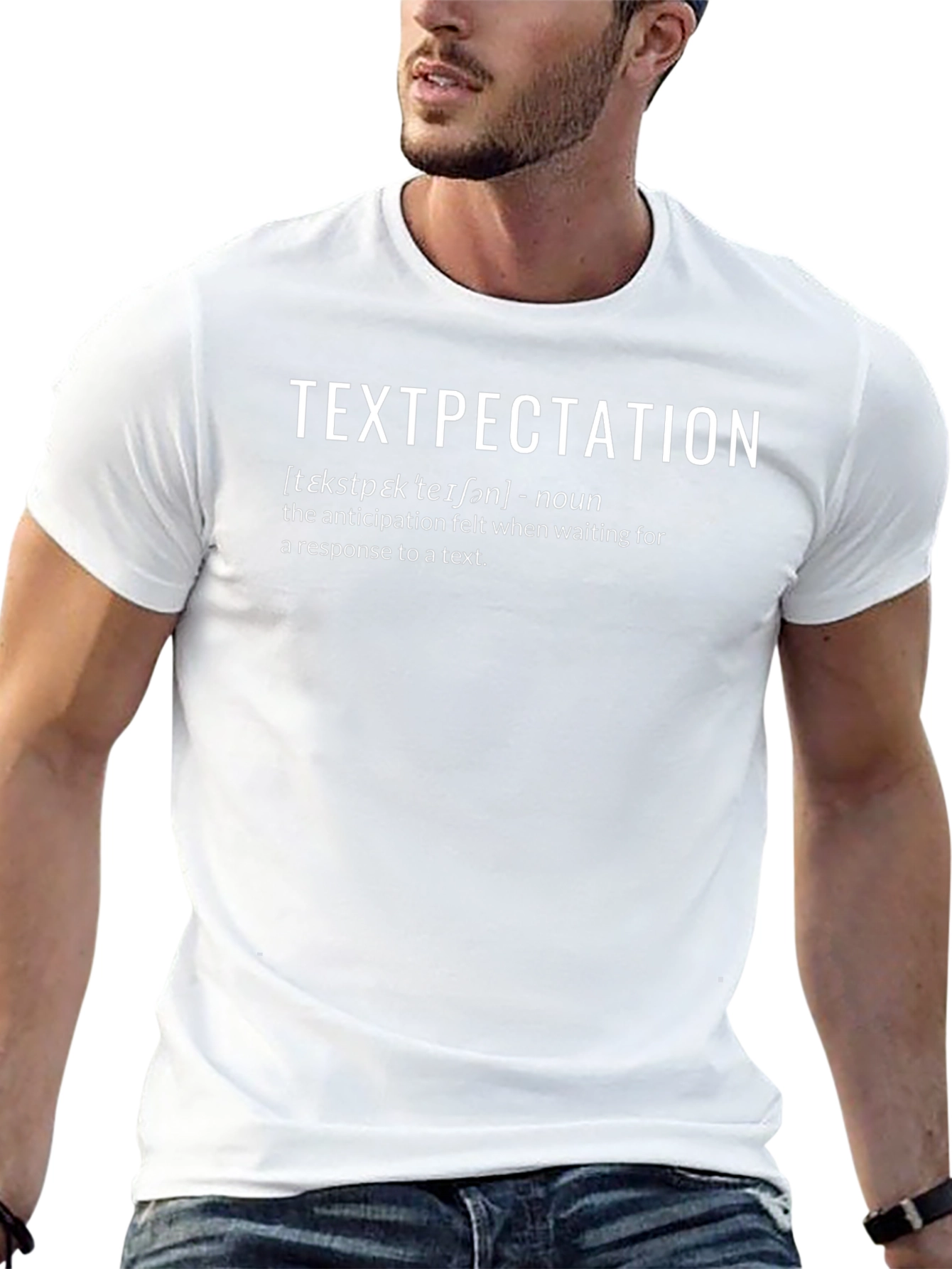 Camiseta Textpectation Humorística Negra