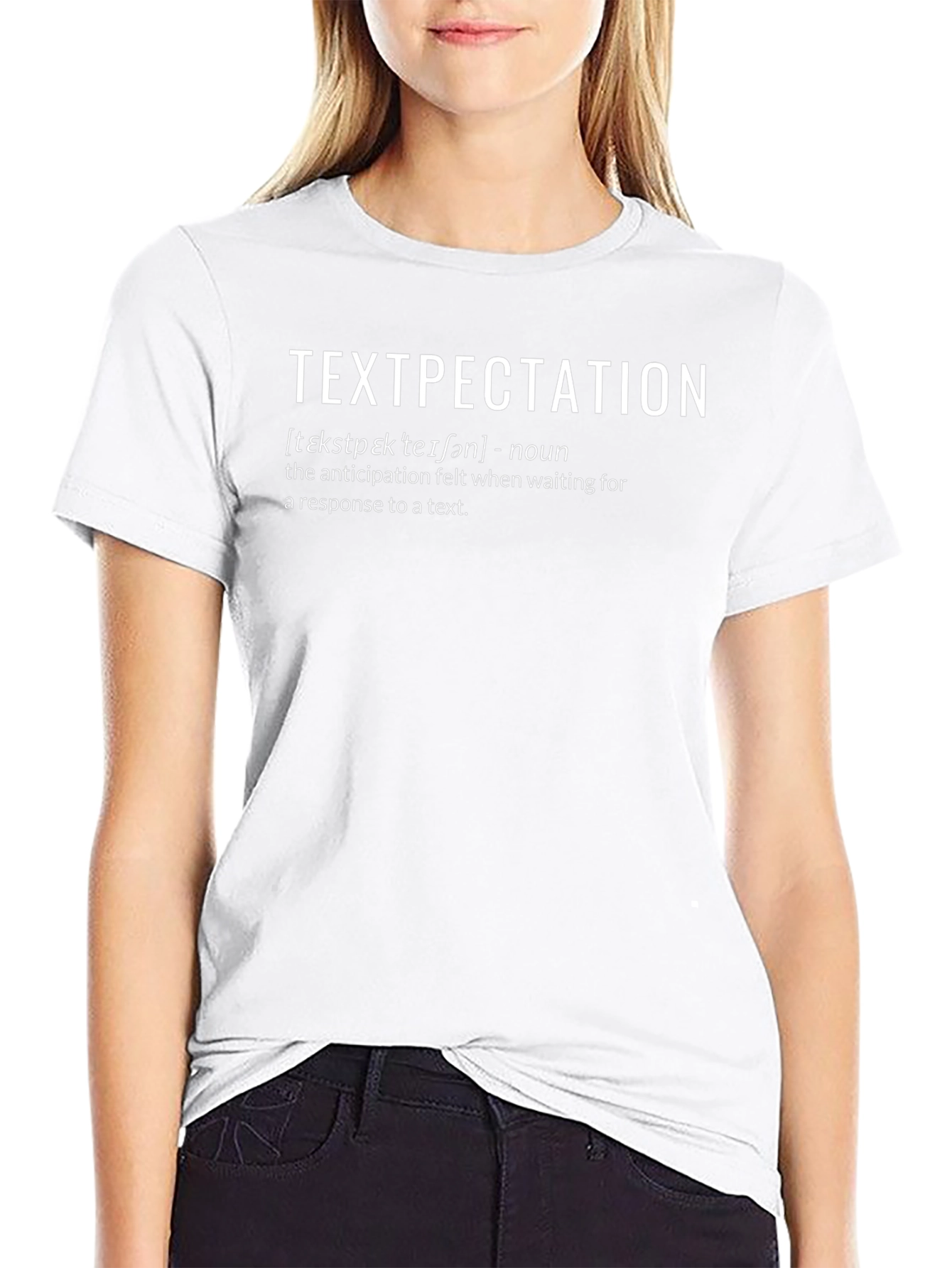 Camiseta Textpectation Humorística Negra