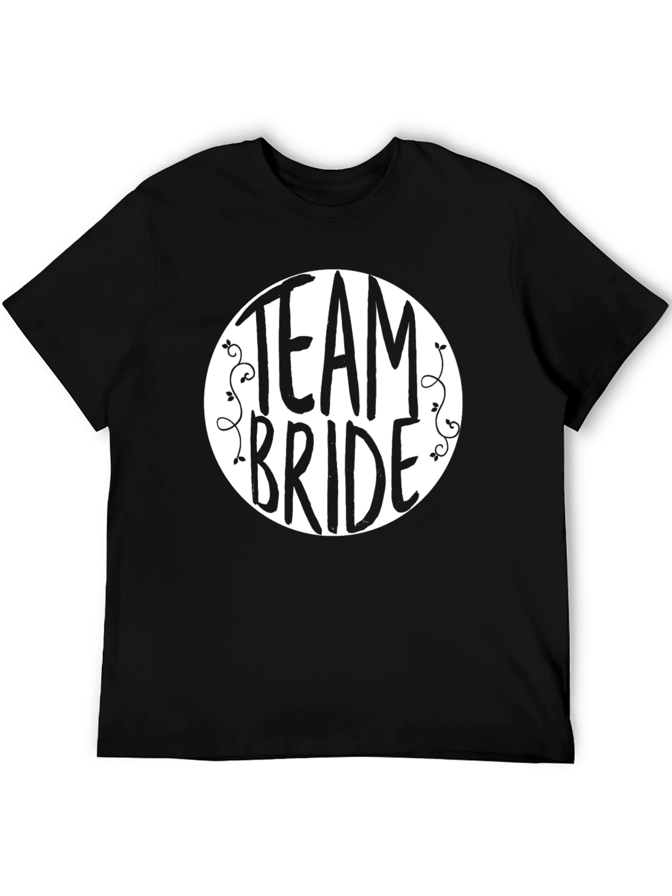 Camiseta Team Bride Negra para Despedida de Soltera