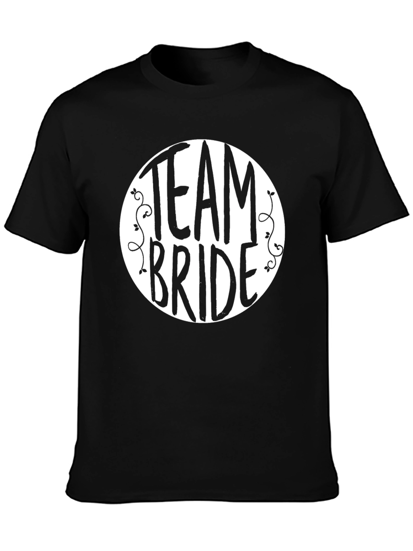 Camiseta Team Bride Negra para Despedida de Soltera