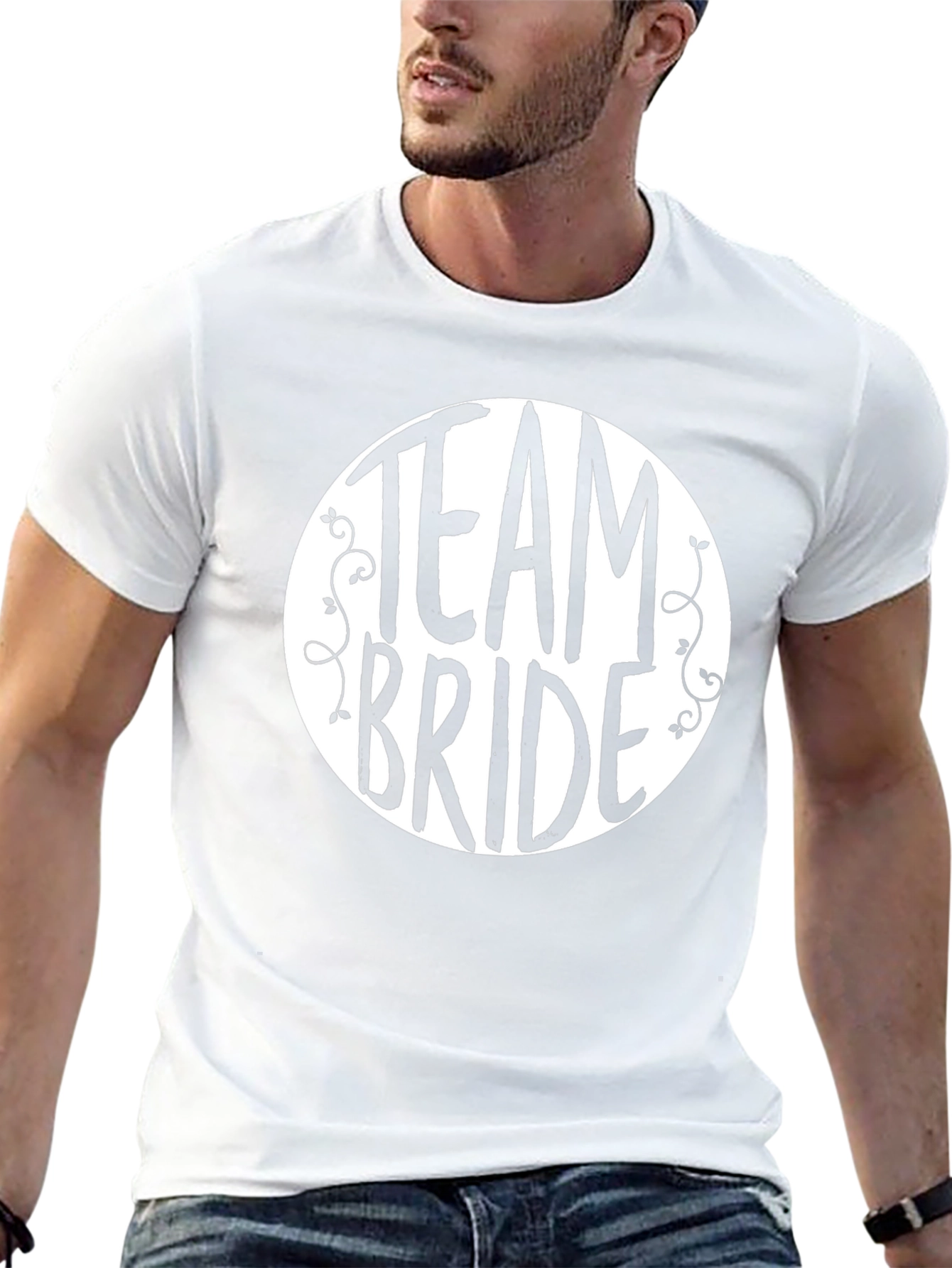 Camiseta Team Bride Negra para Despedida de Soltera