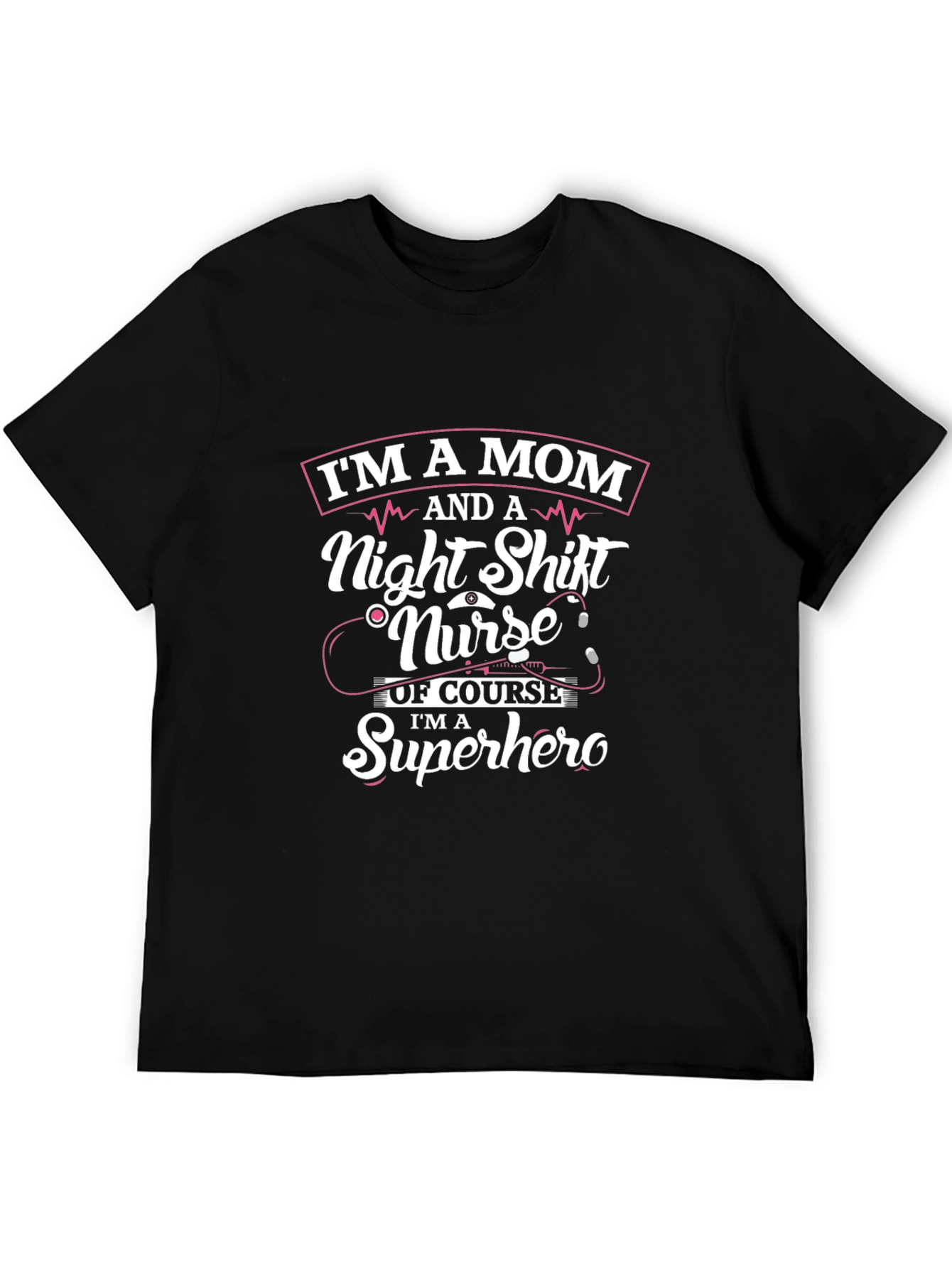 Camiseta Mamá Enfermera de Noche Superheroína
