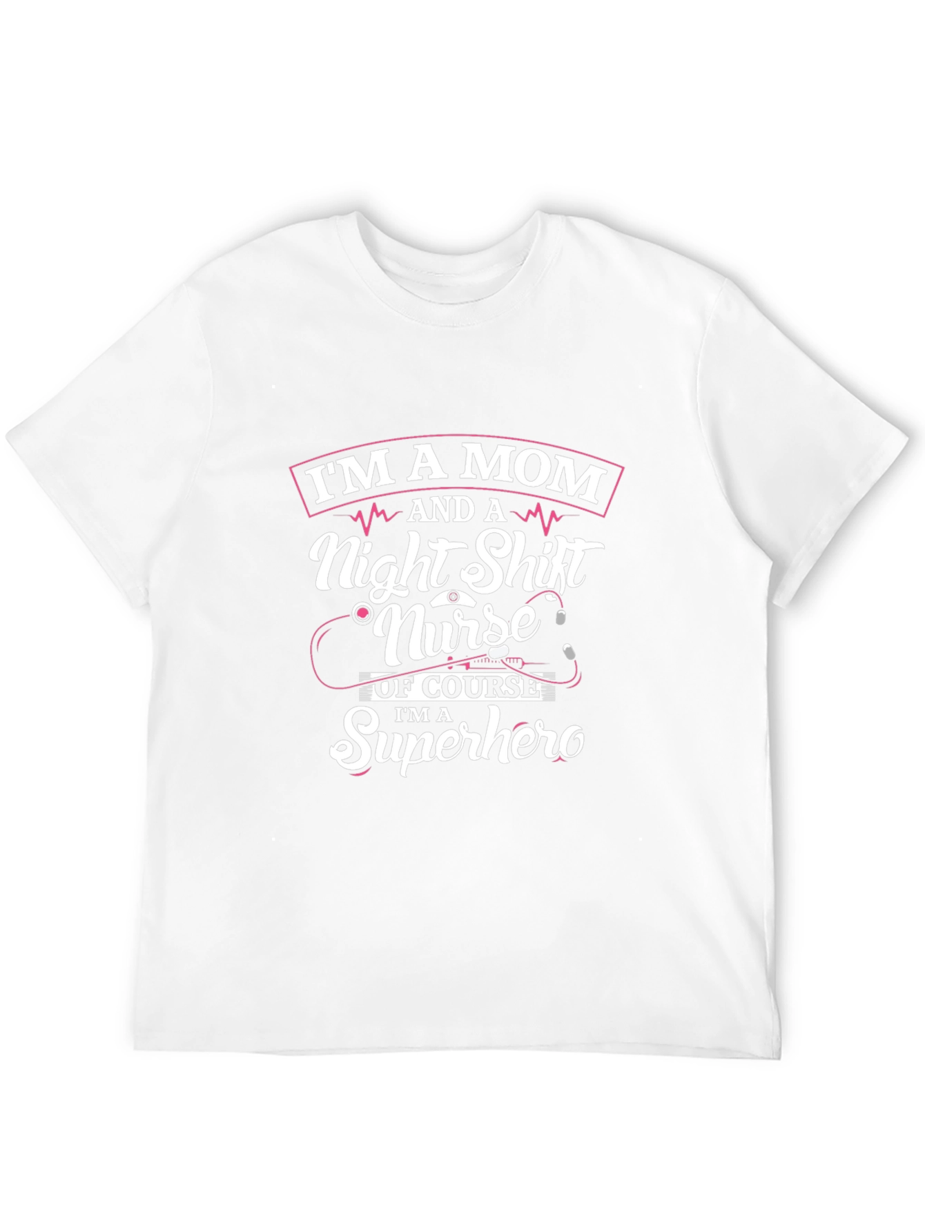 Camiseta Mamá Enfermera de Noche Superheroína