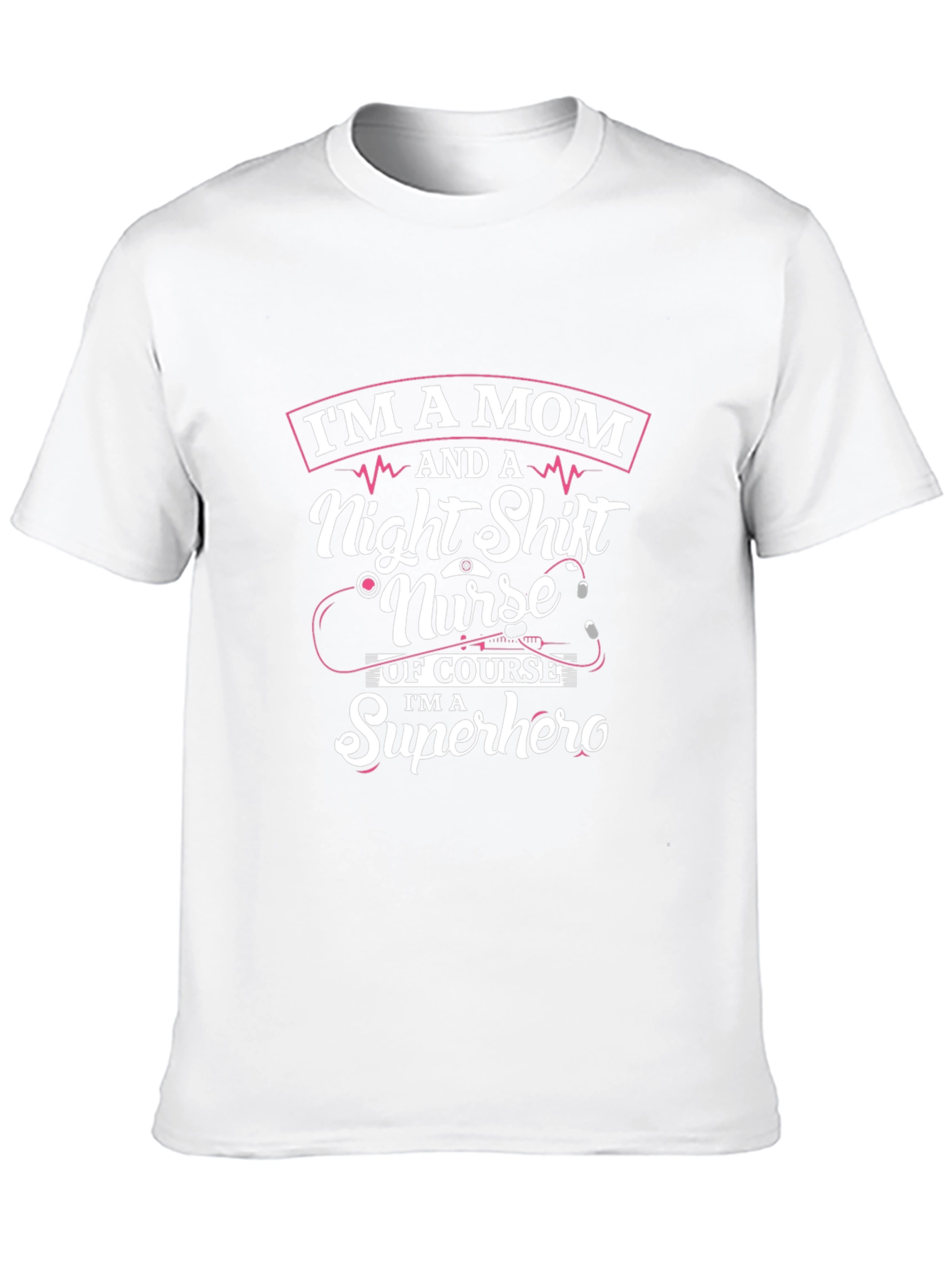 Camiseta Mamá Enfermera de Noche Superheroína