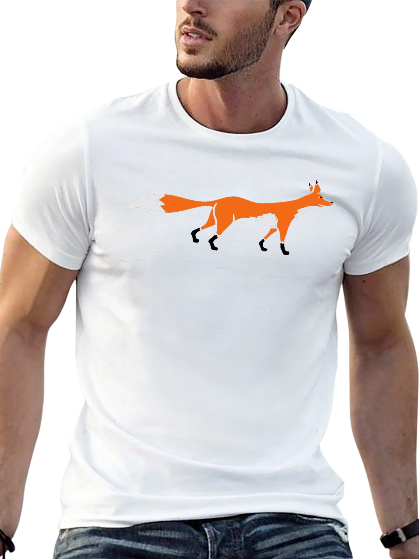 Fox Graphic T-Shirt - Stylish Casual Tee
