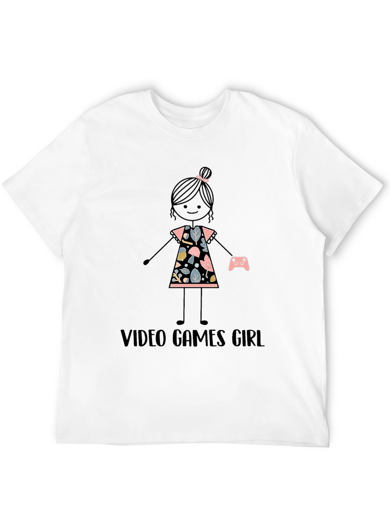 Camiseta Negra Video Juegos Chica