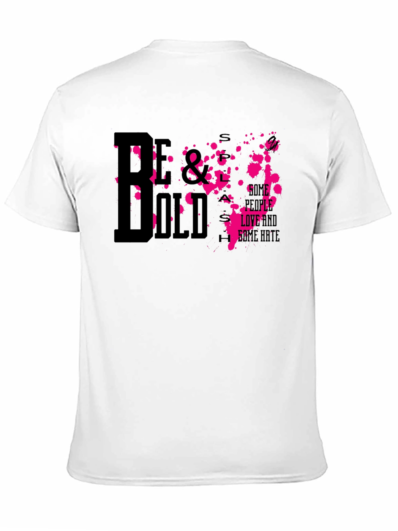 Camiseta Negra Estampada Be Bold
