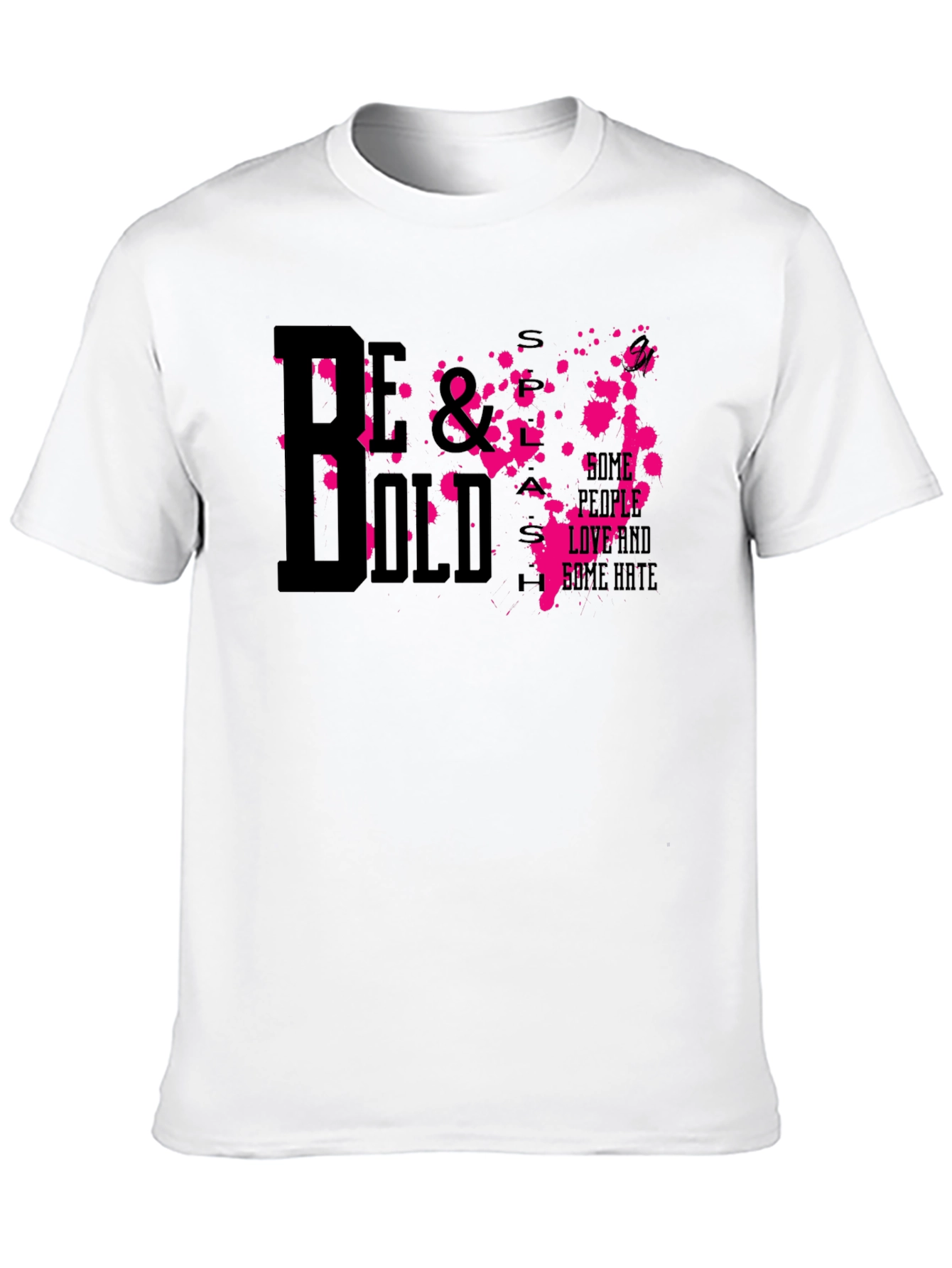 Camiseta Negra Estampada Be Bold