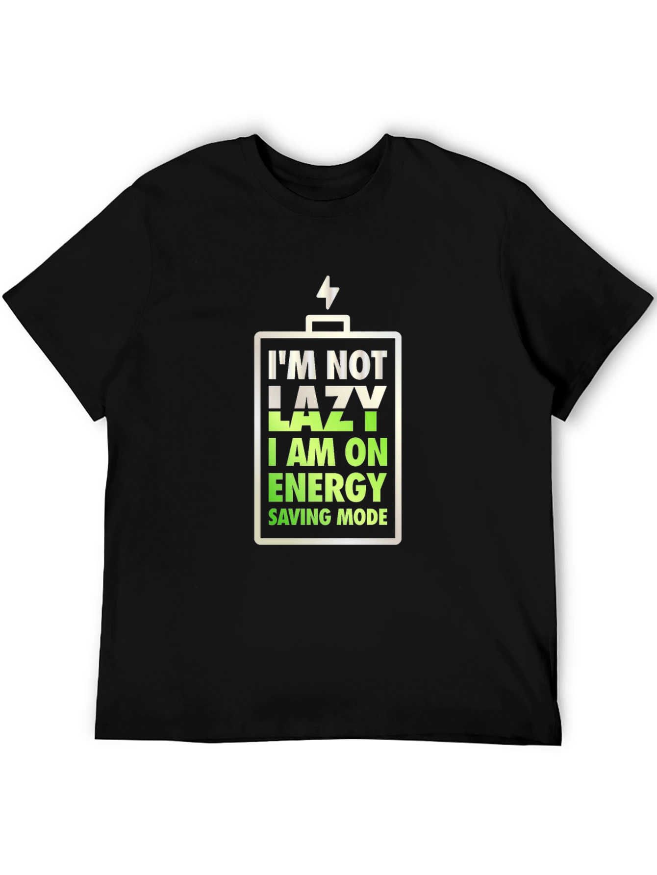 Camiseta Negra: Modo Ahorro de Energía