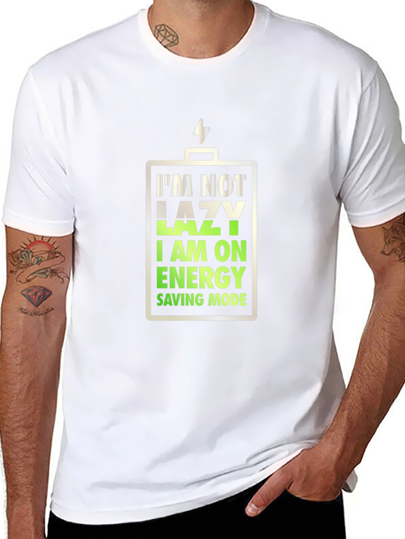 Camiseta Negra: Modo Ahorro de Energía