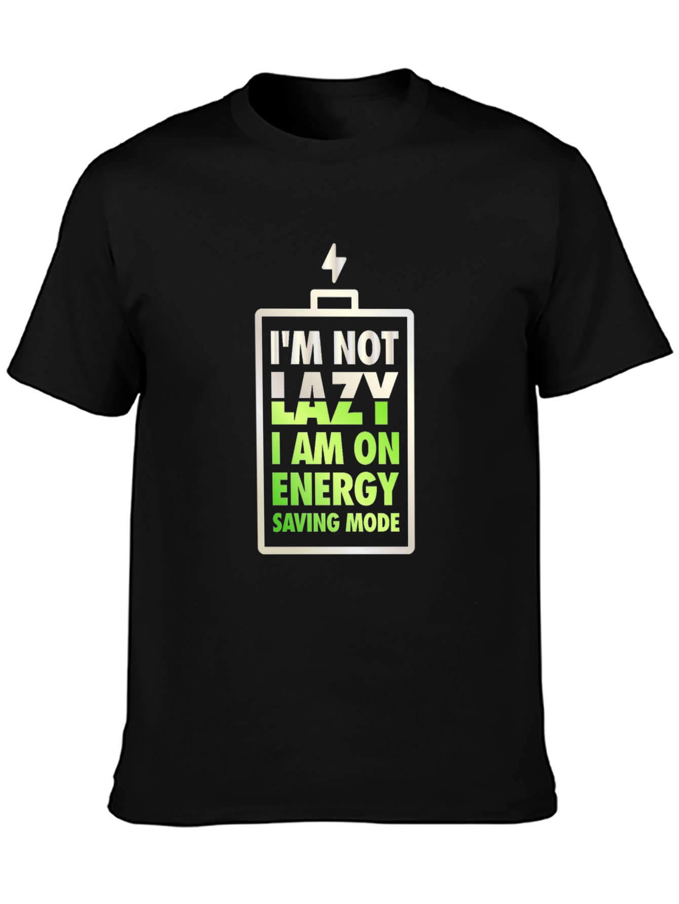 Camiseta Negra: Modo Ahorro de Energía