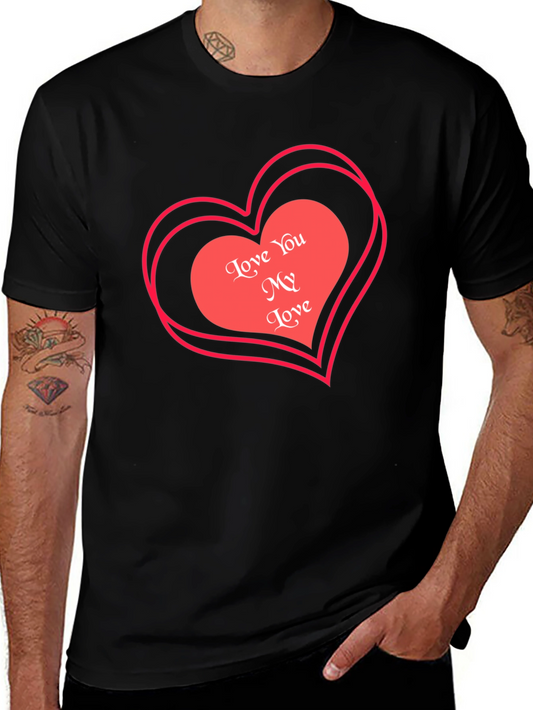 Camiseta Negra Corazón Te Amo