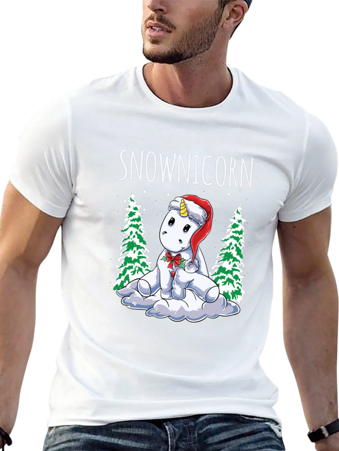 Camiseta Navideña Snowicorn