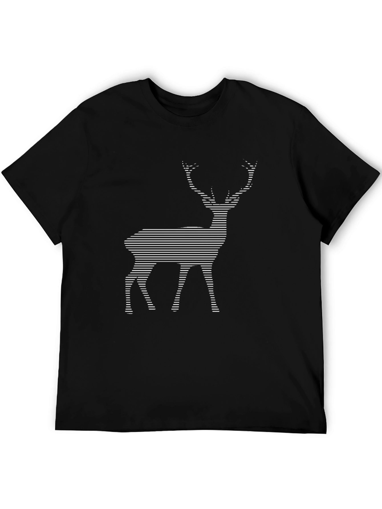 Camiseta Hombre Ciervo Diseño Moderno