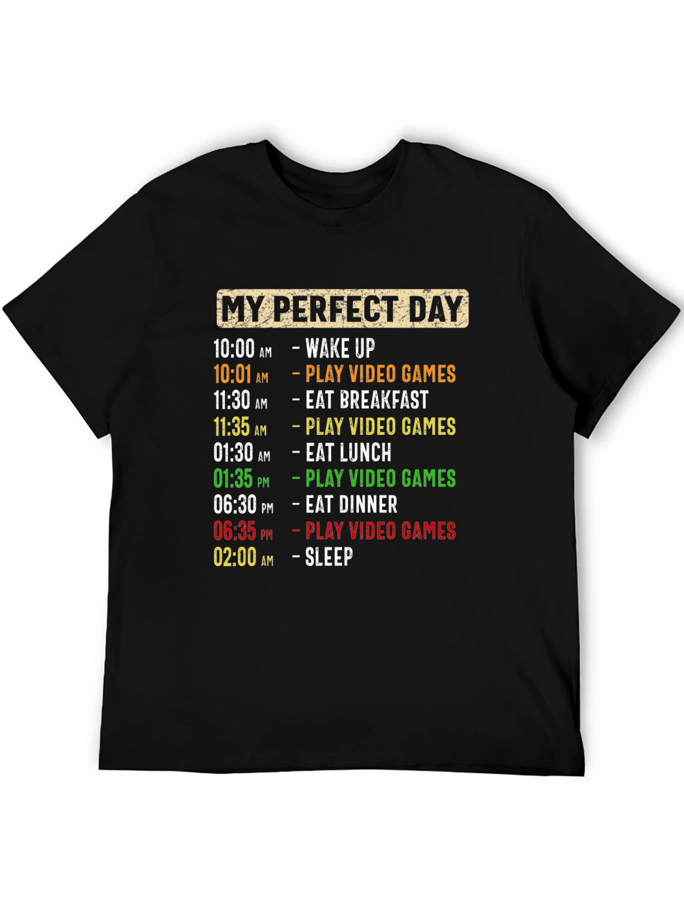 Camiseta Hombre Día Perfecto Videojuegos