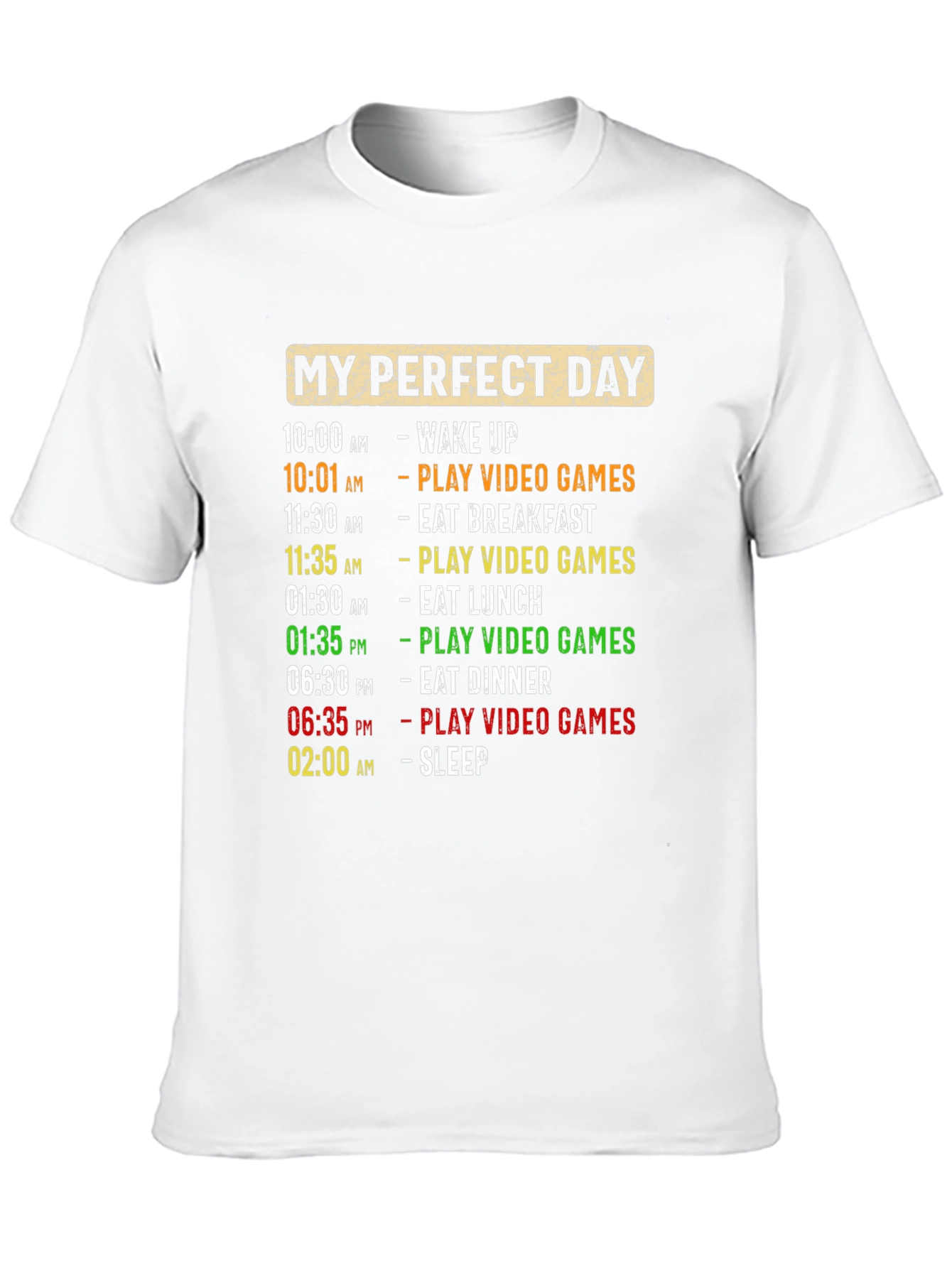 Camiseta Hombre Día Perfecto Videojuegos