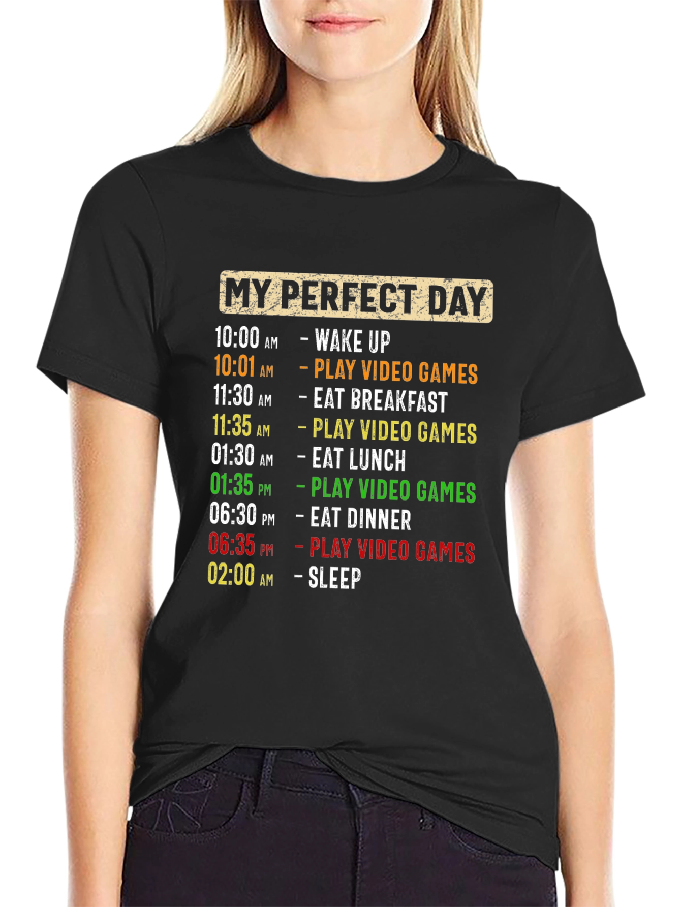 Camiseta Hombre Día Perfecto Videojuegos