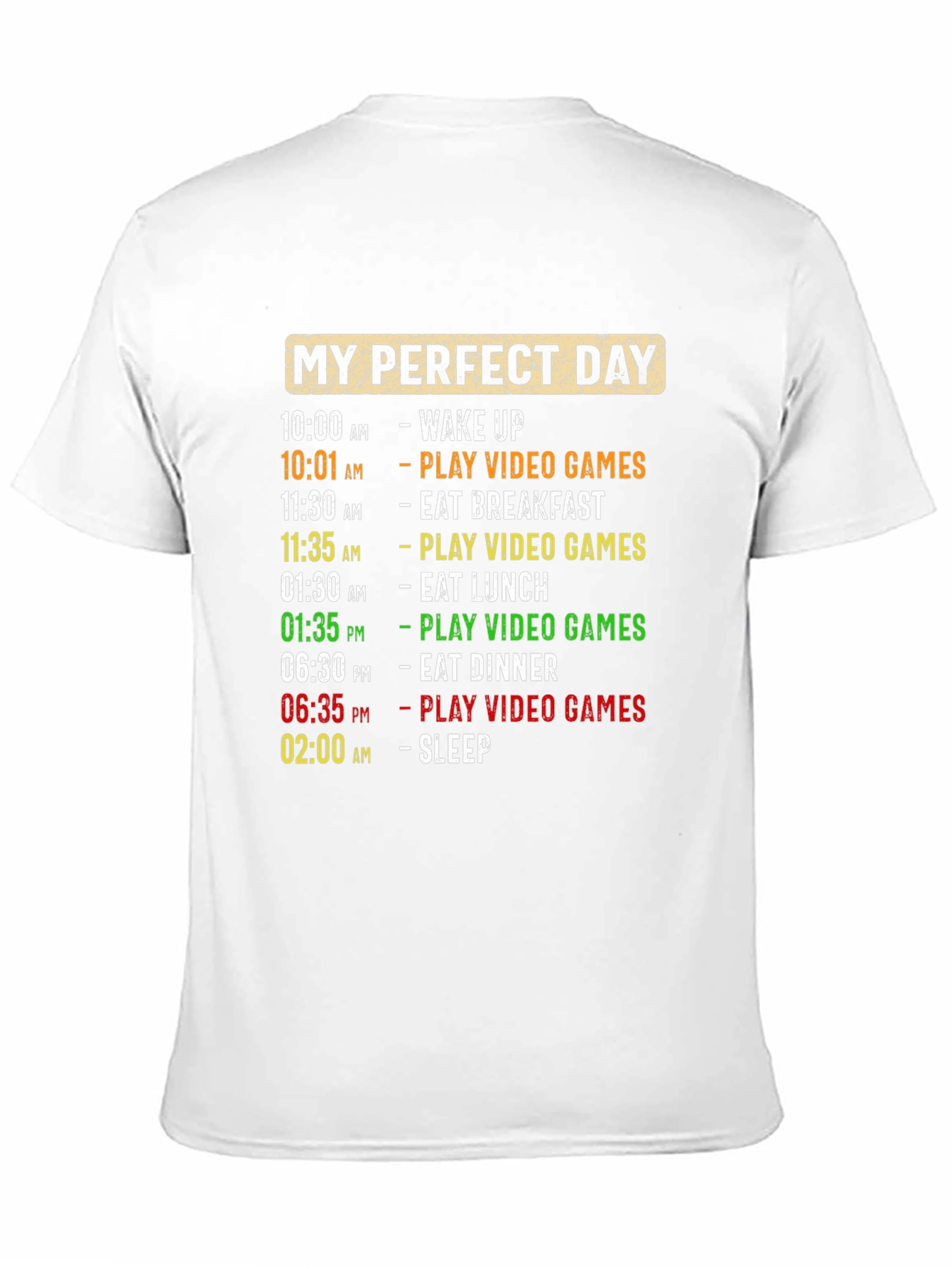 Camiseta Hombre Día Perfecto Videojuegos