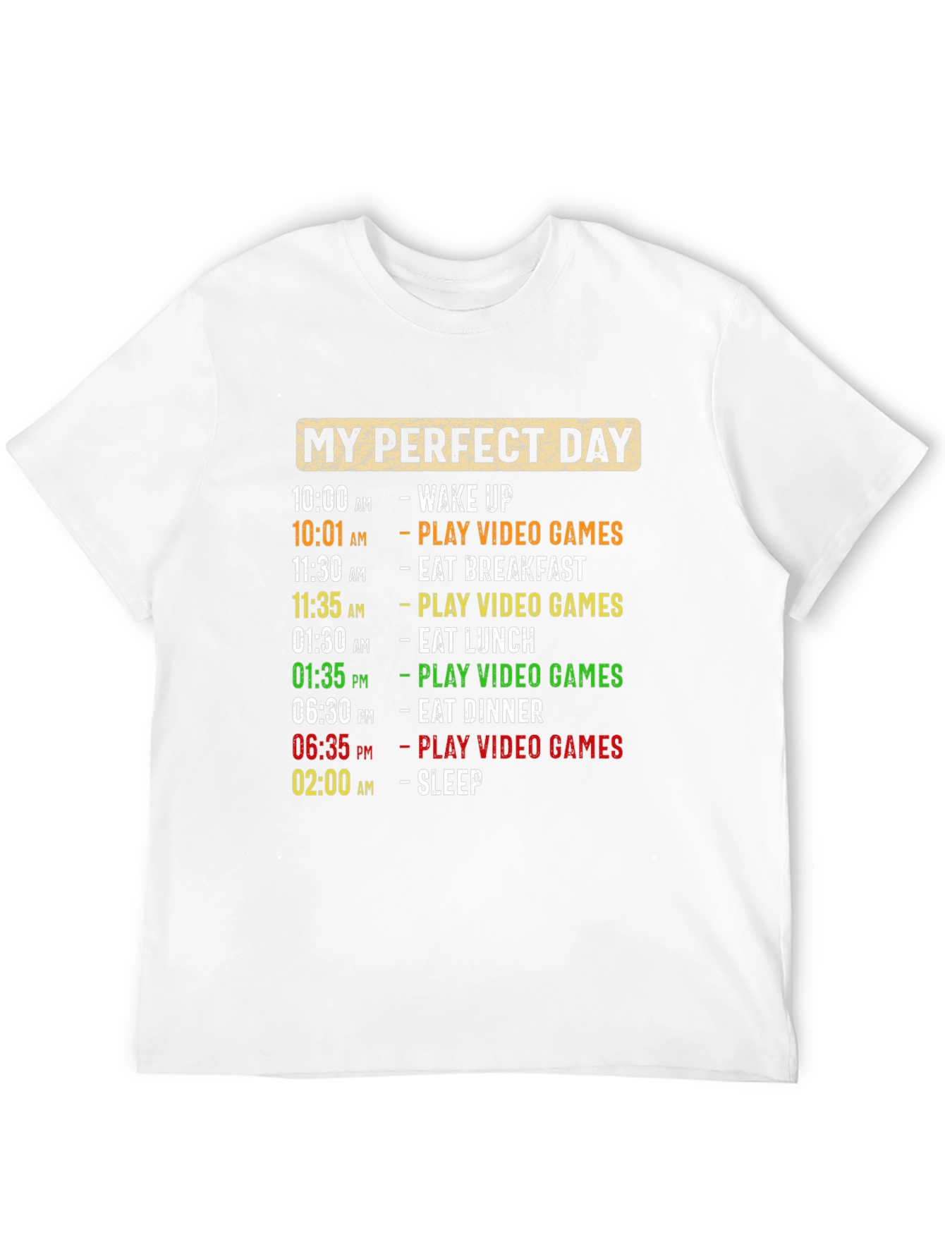 Camiseta Hombre Día Perfecto Videojuegos