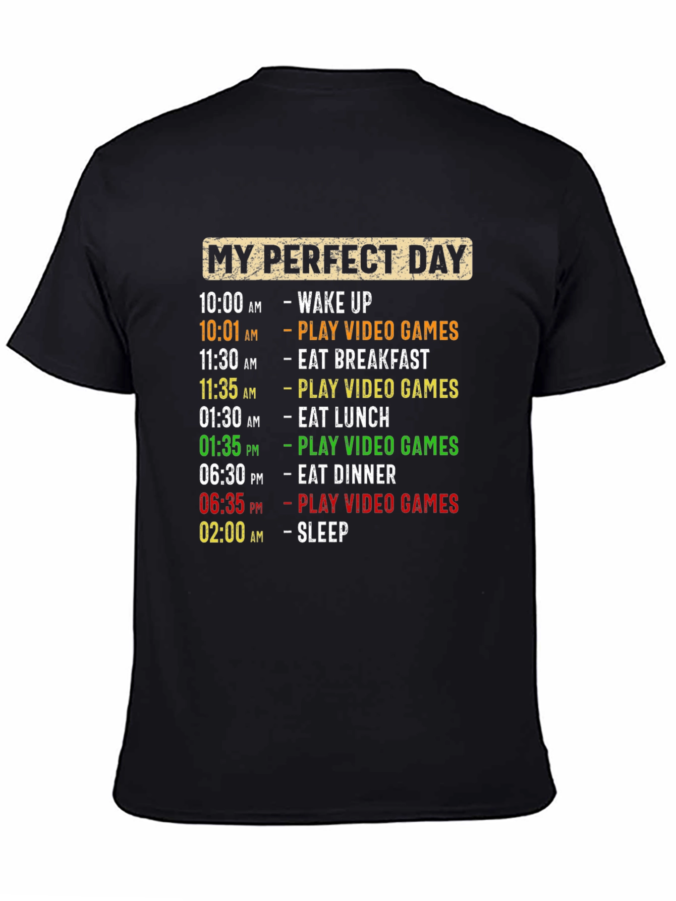 Camiseta Hombre Día Perfecto Videojuegos