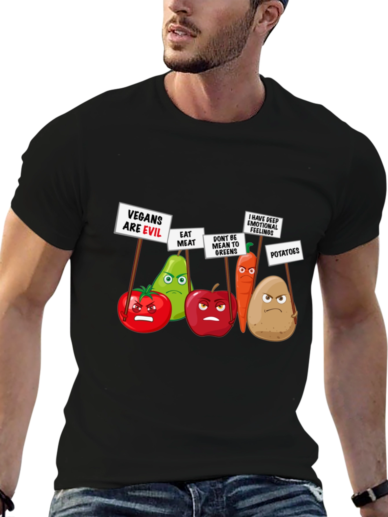 Camiseta Veganos Malvados - Protesta Vegetal