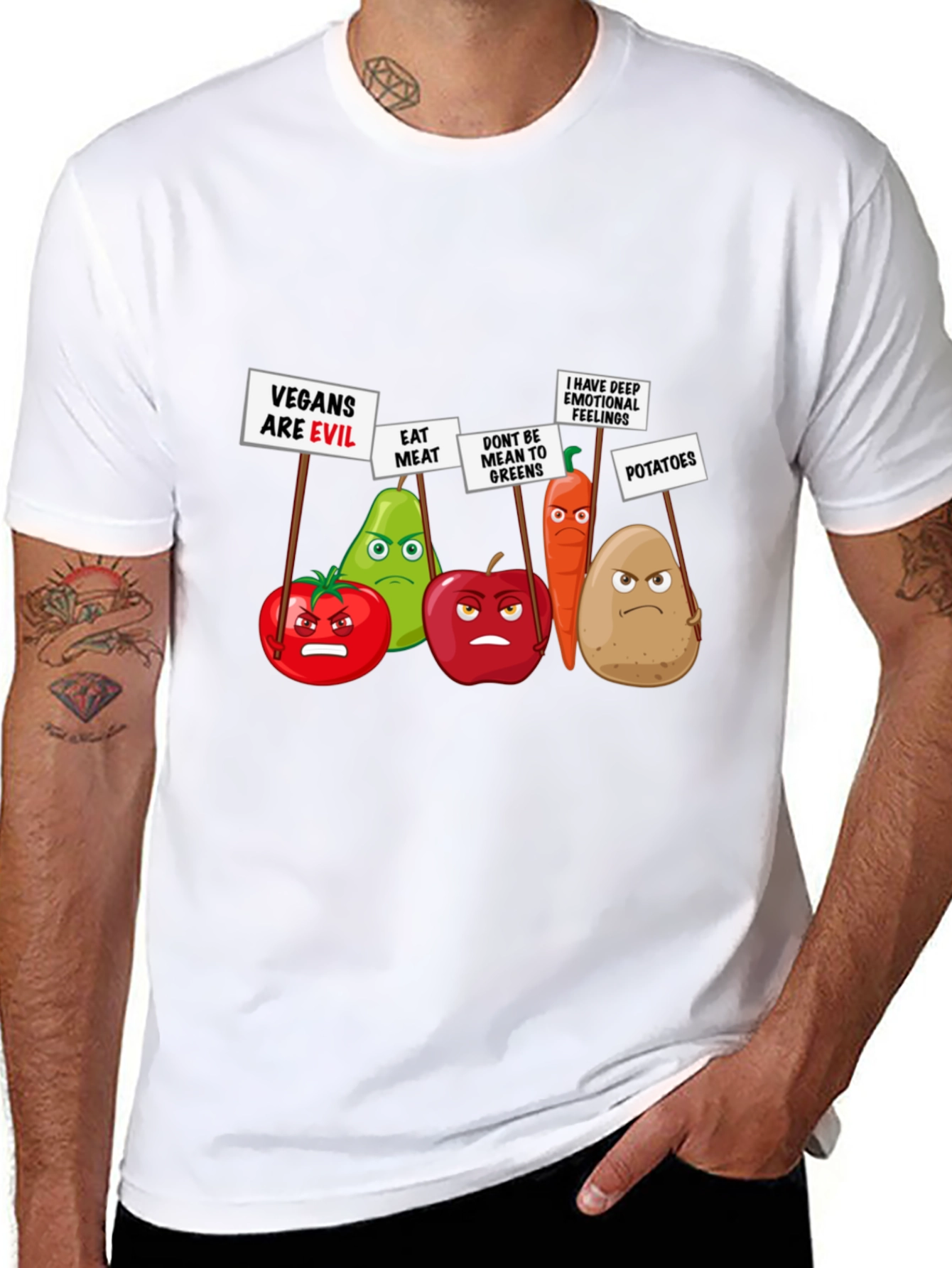 Camiseta Veganos Malvados - Protesta Vegetal