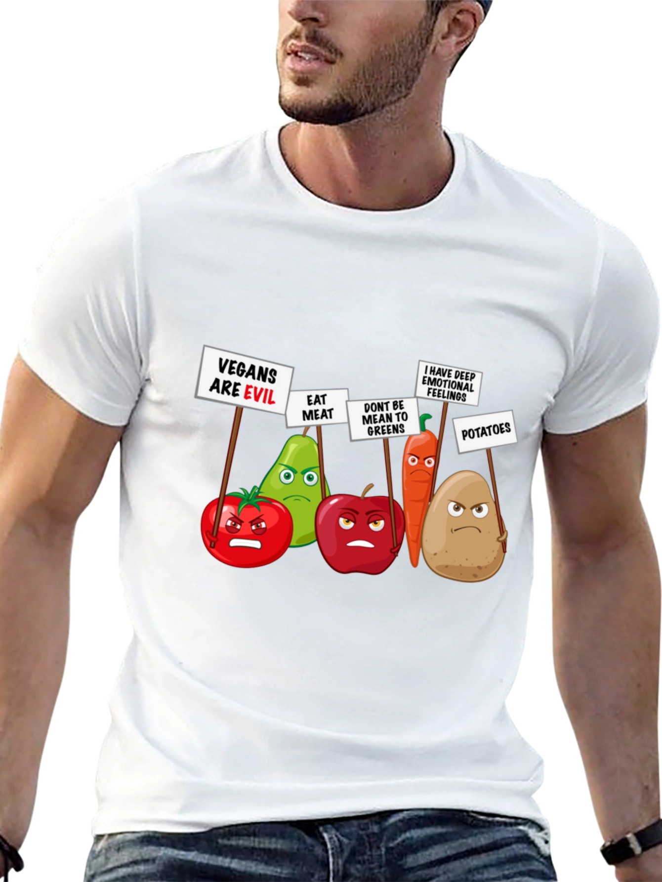Camiseta Veganos Malvados - Protesta Vegetal