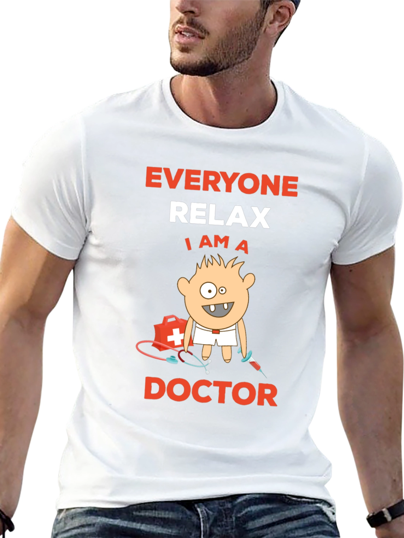 Camiseta Negra Soy Doctor: Relájate con Estilo