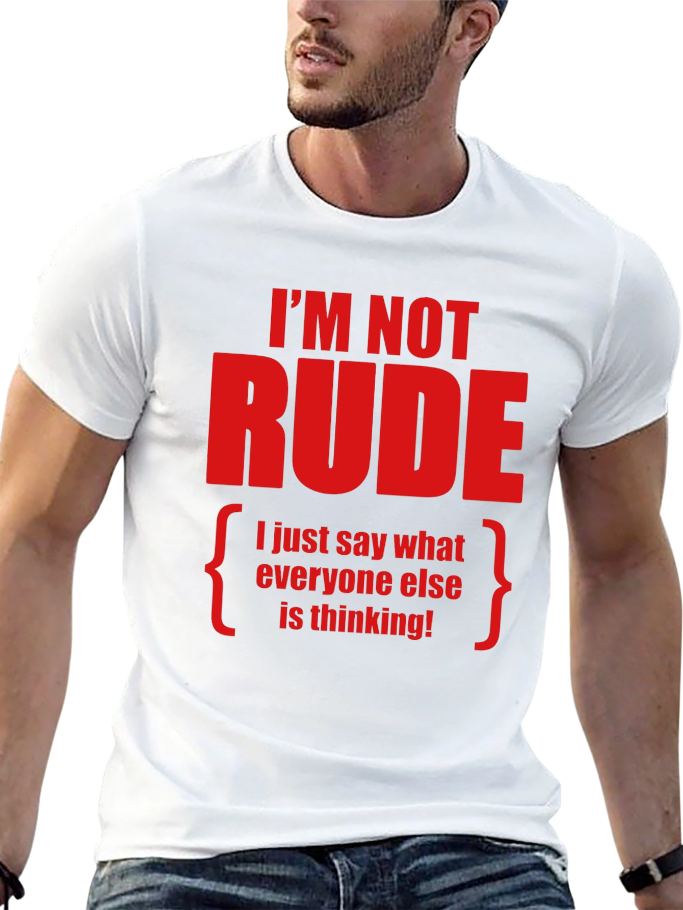 Camiseta con Frase Divertida Im Not Rude