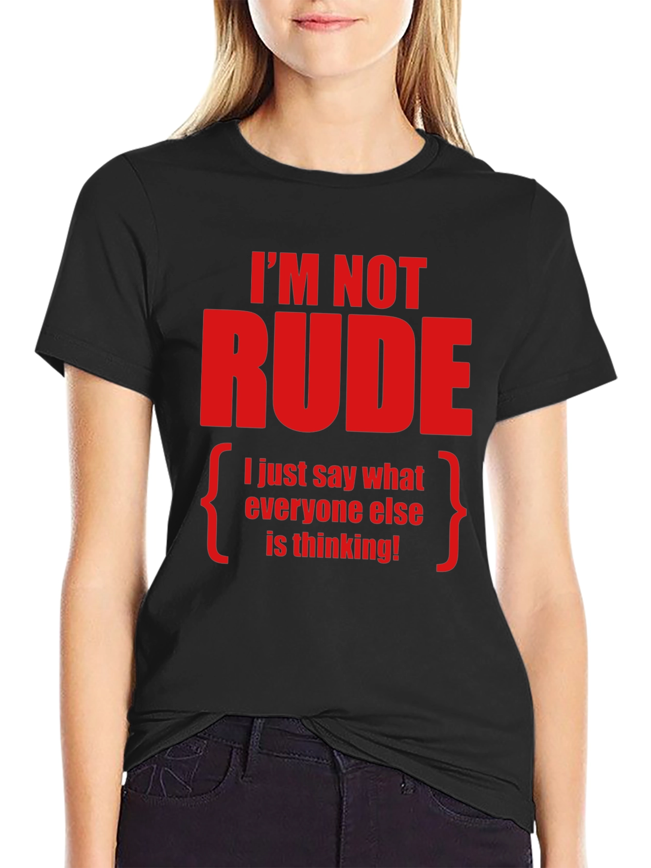 Camiseta con Frase Divertida Im Not Rude