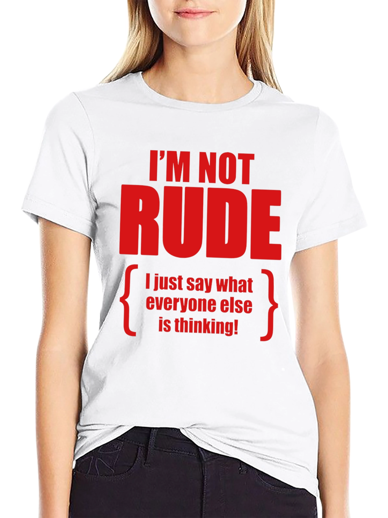Camiseta con Frase Divertida Im Not Rude