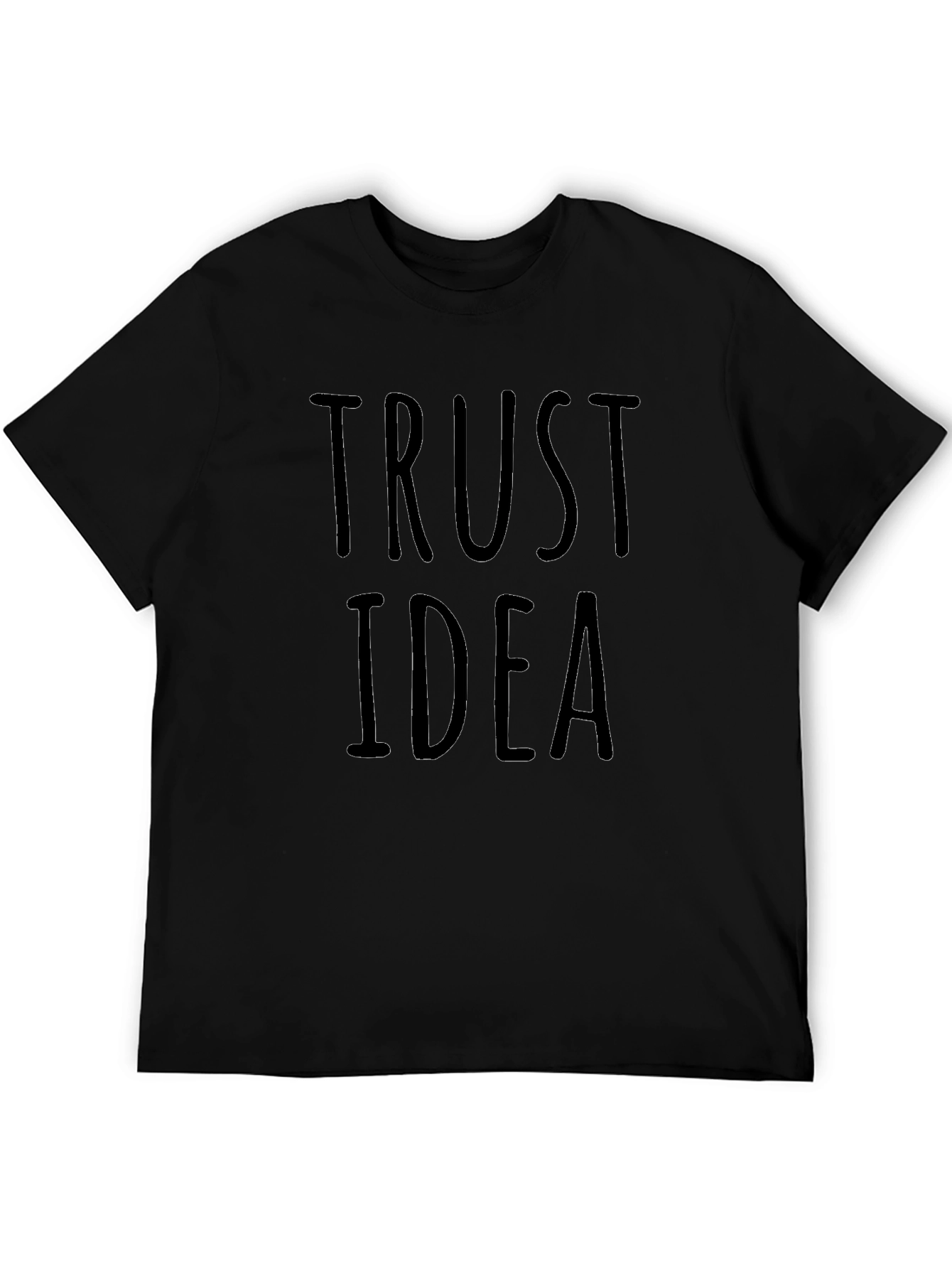 Camiseta Negra Trust Idea para Hombre
