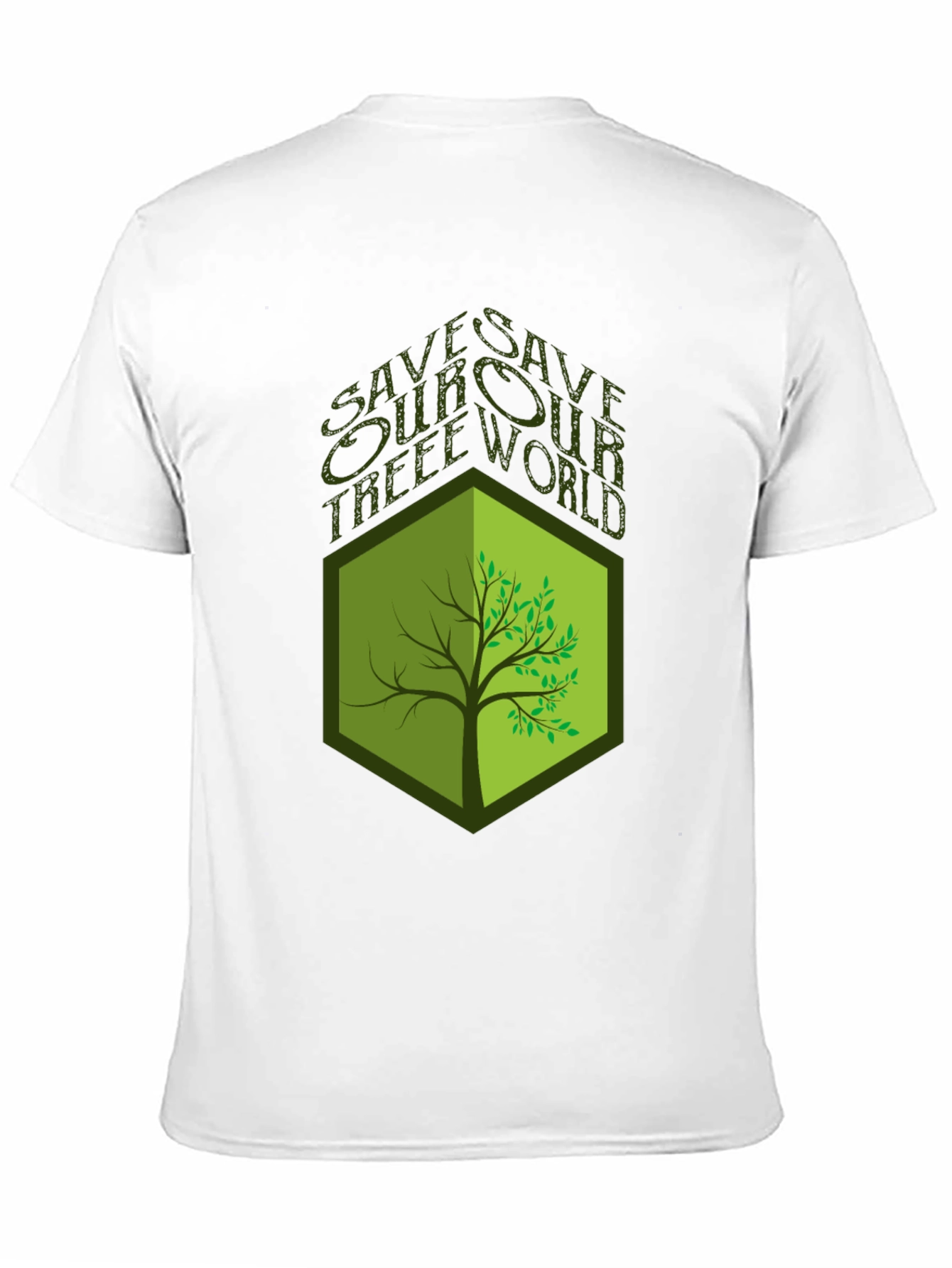 Camiseta Negra Ecológica: Salva Nuestros Árboles
