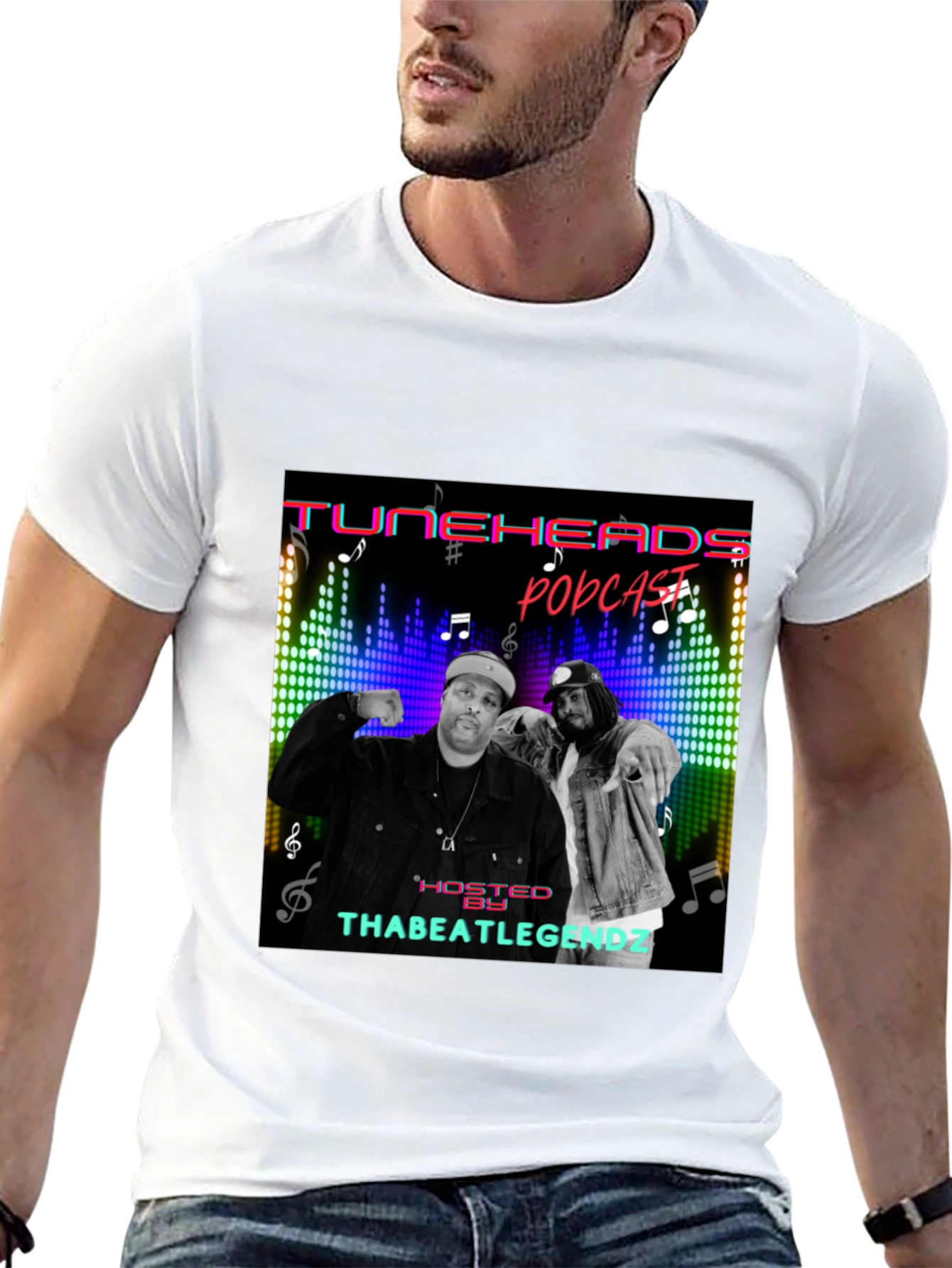 Camiseta Negra TuneHeads Podcast