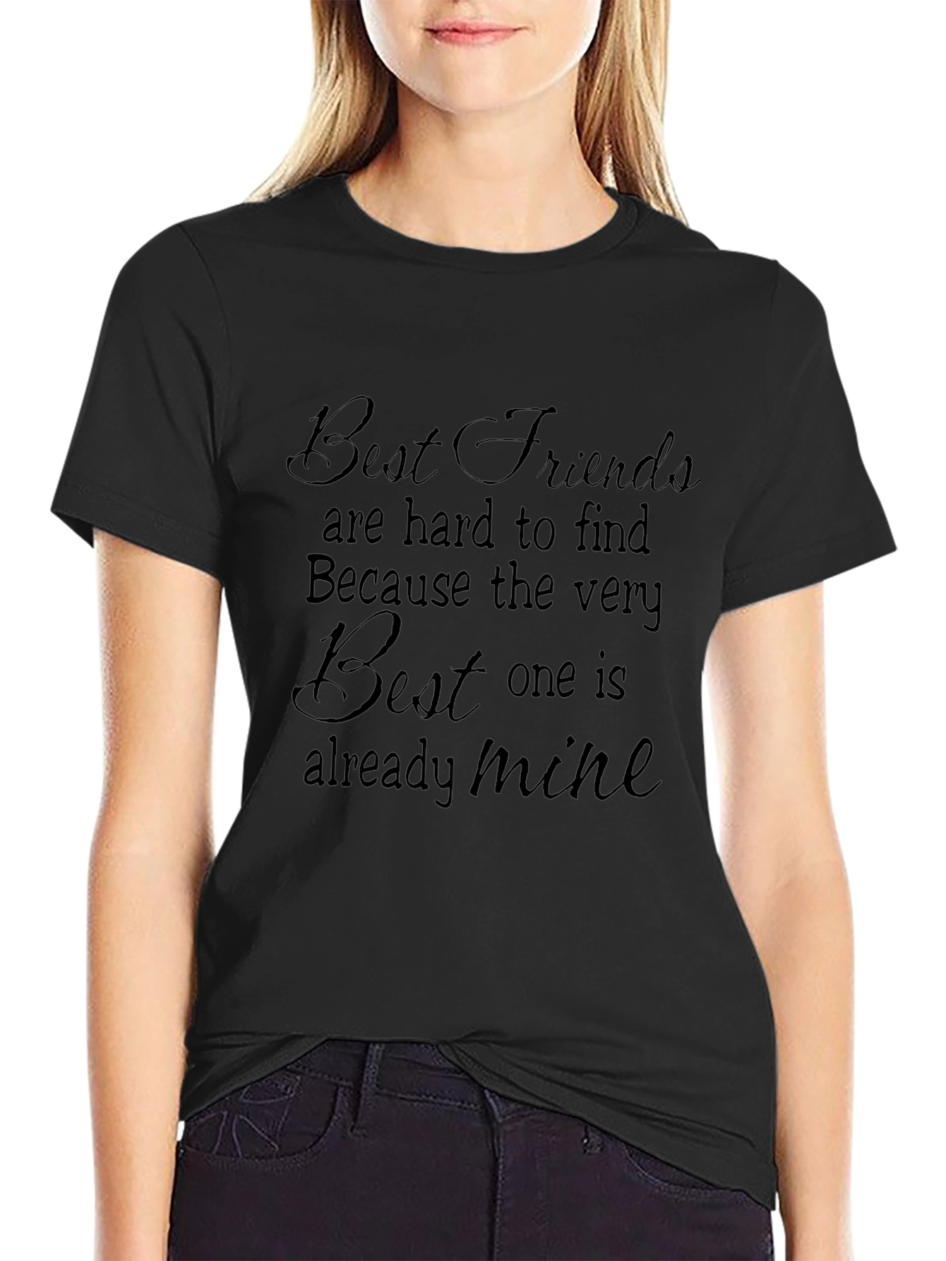 Camiseta Negra: Best Friends are Hard to Find