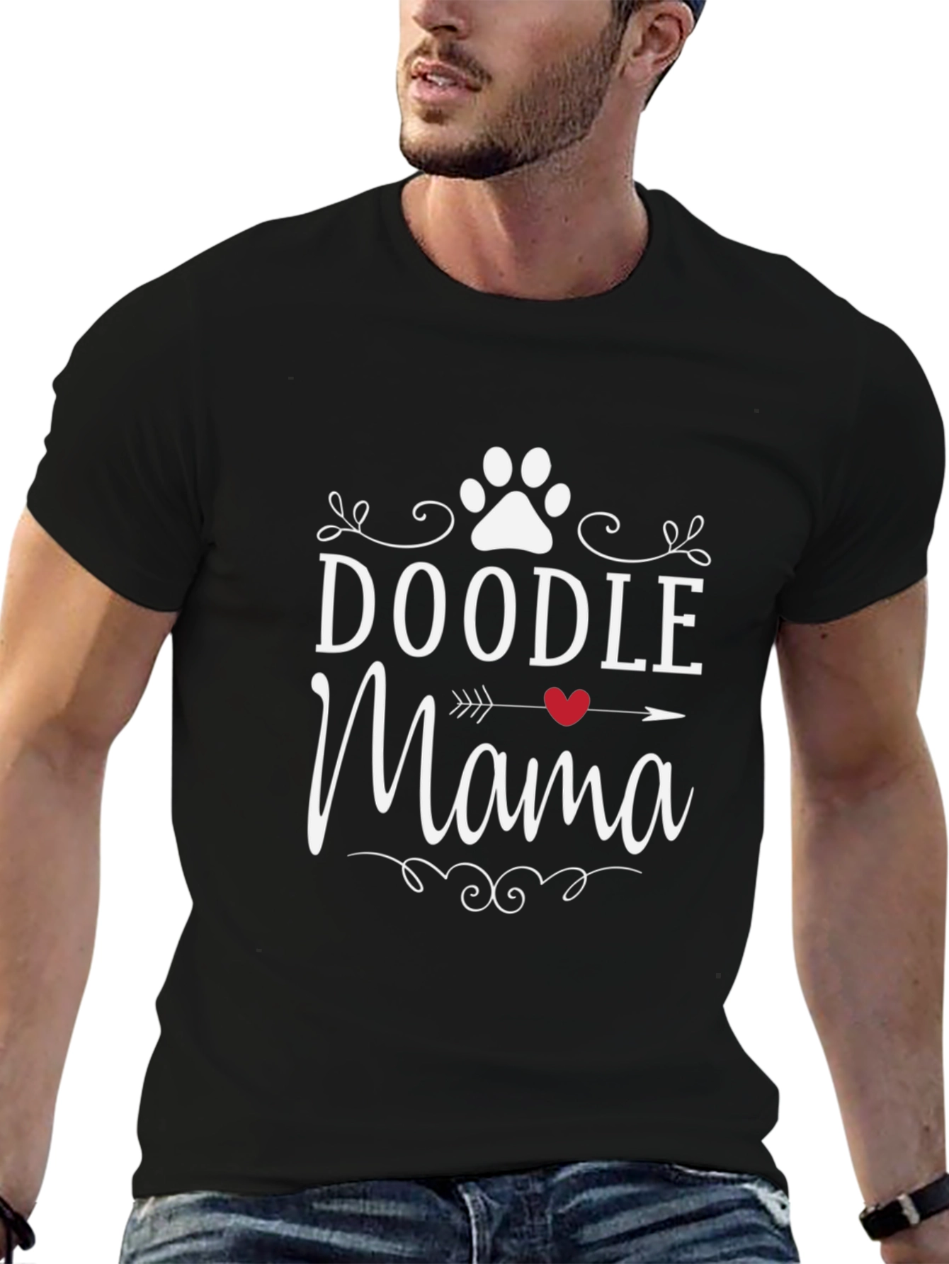 Camiseta Negra Doodle Mama