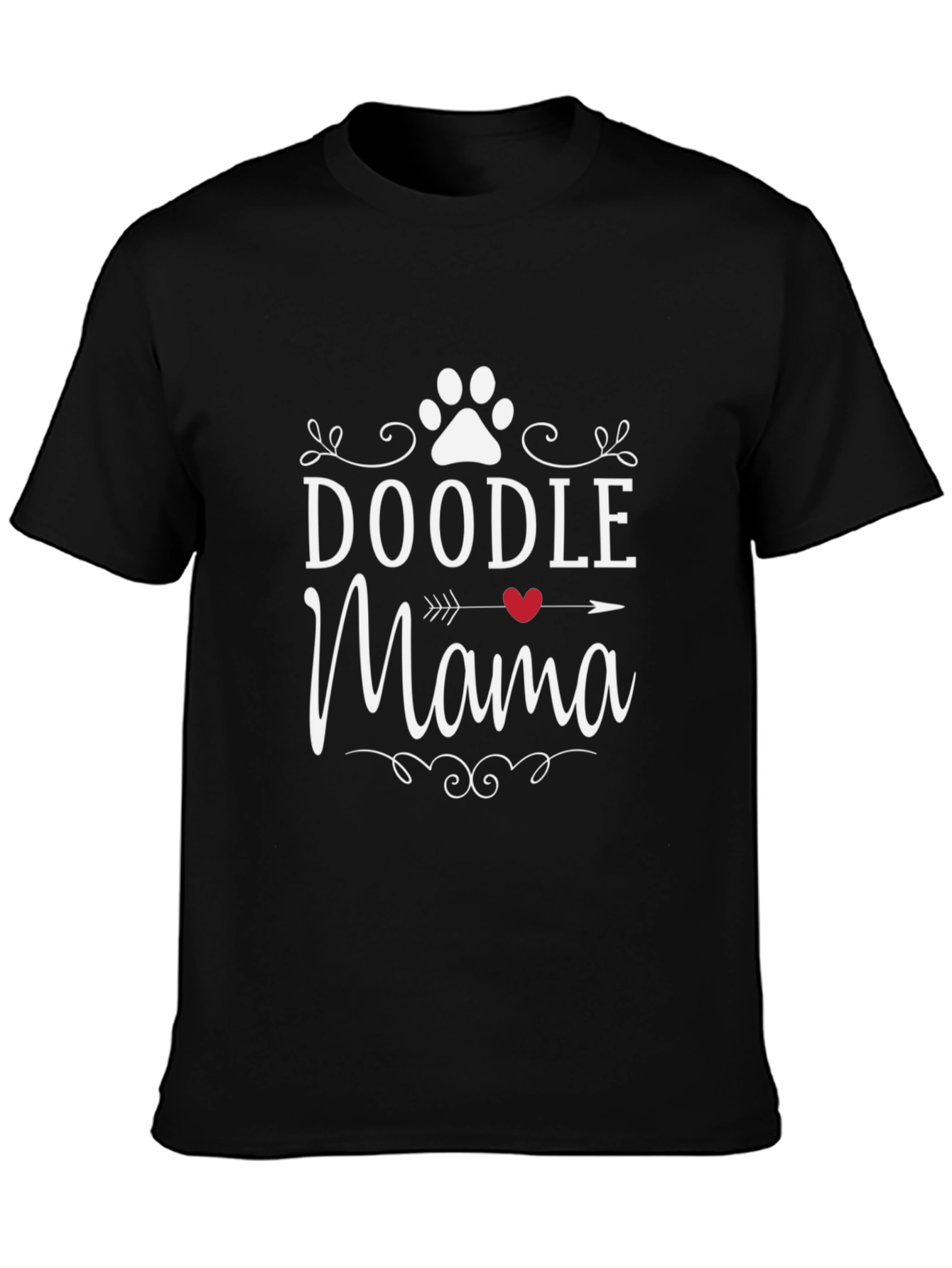 Camiseta Negra Doodle Mama