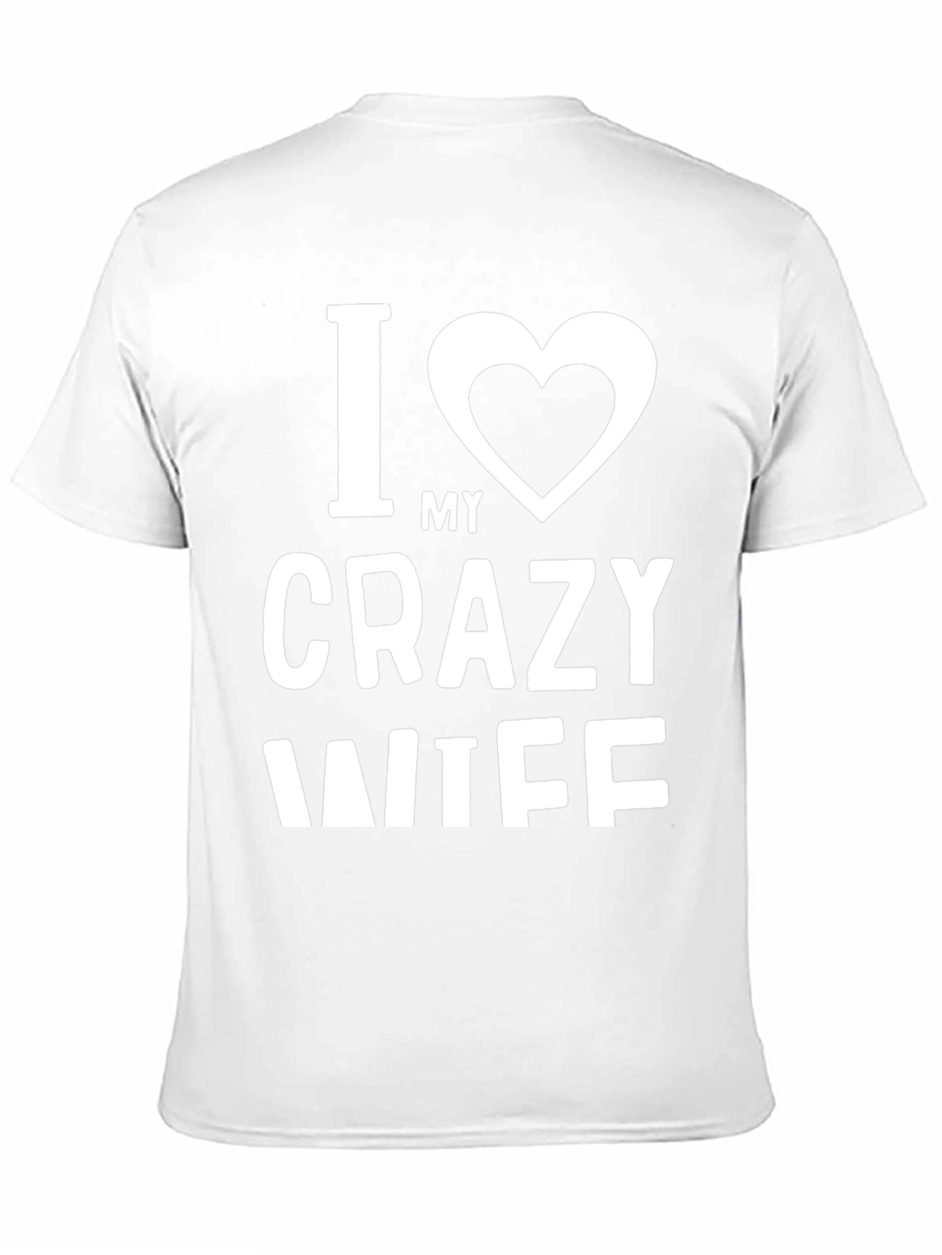 Camiseta Hombre: Amo a Mi Esposa Loca