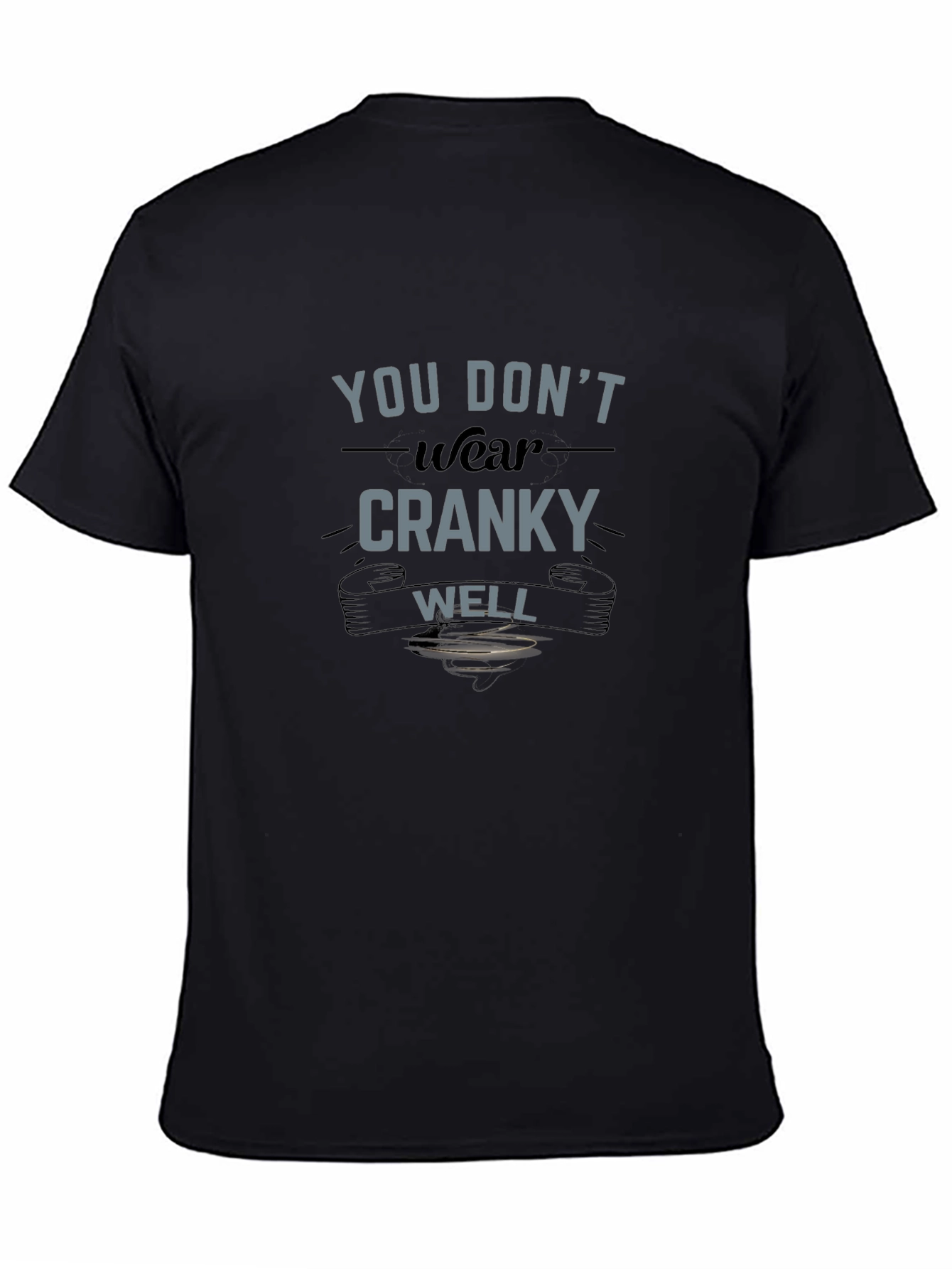 Camiseta Negra con Diseño Cranky